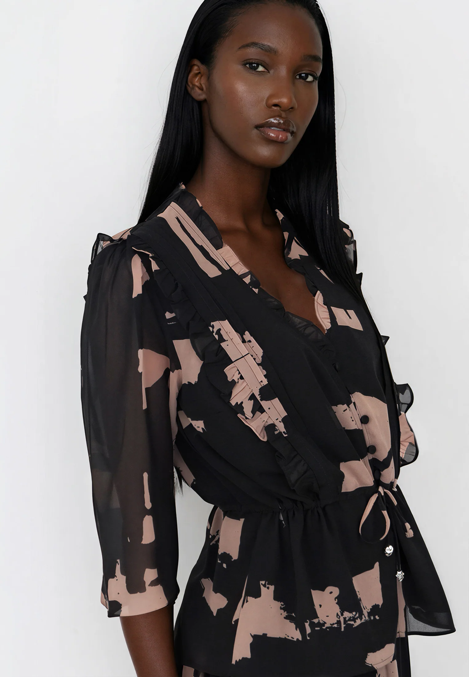 EVIE TOP FACADE BLACK & ASHES - Image 4