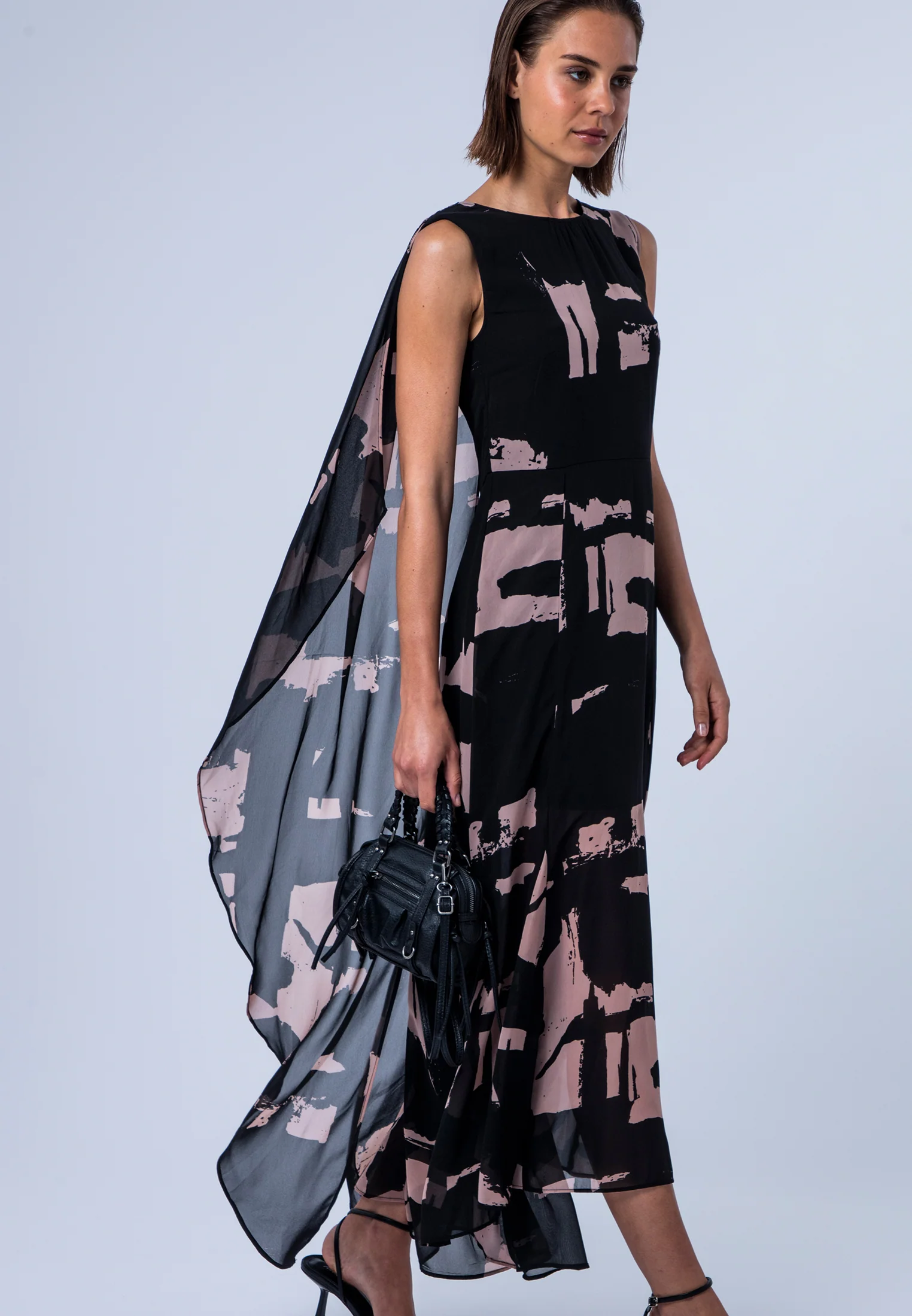 SHEA DRESS FACADE BLACK & ASHES - Image 4