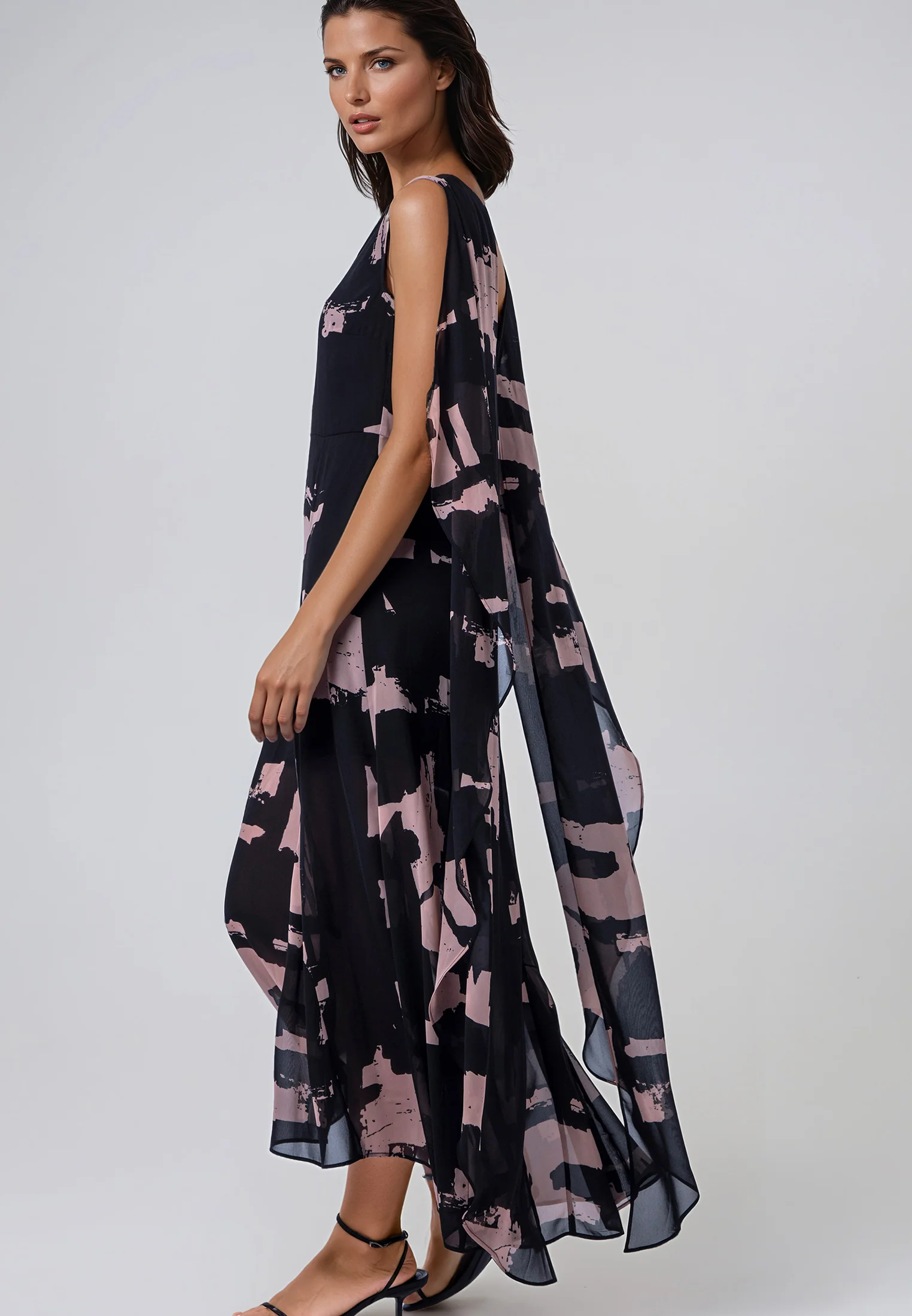 SHEA DRESS FACADE BLACK & ASHES - Image 6