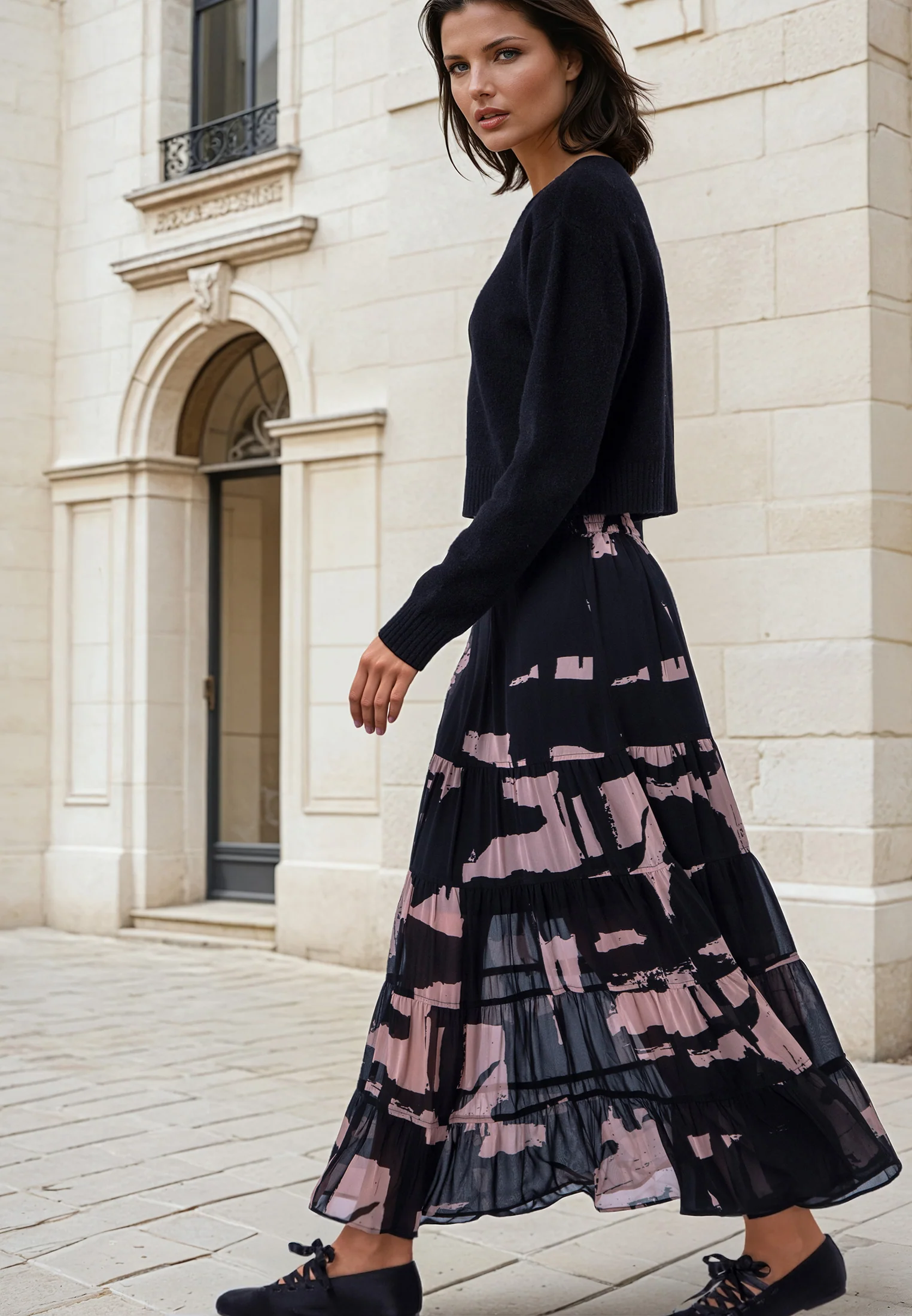 CITRINE SKIRT FACADE BLACK & ASHES - Image 4