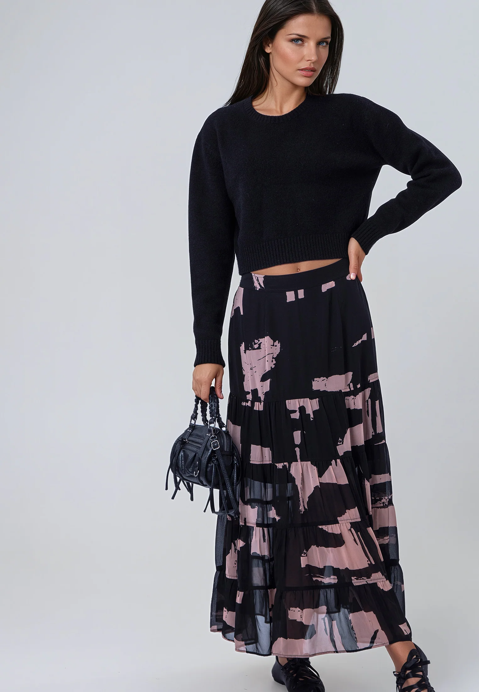 CITRINE SKIRT FACADE BLACK & ASHES - Image 8