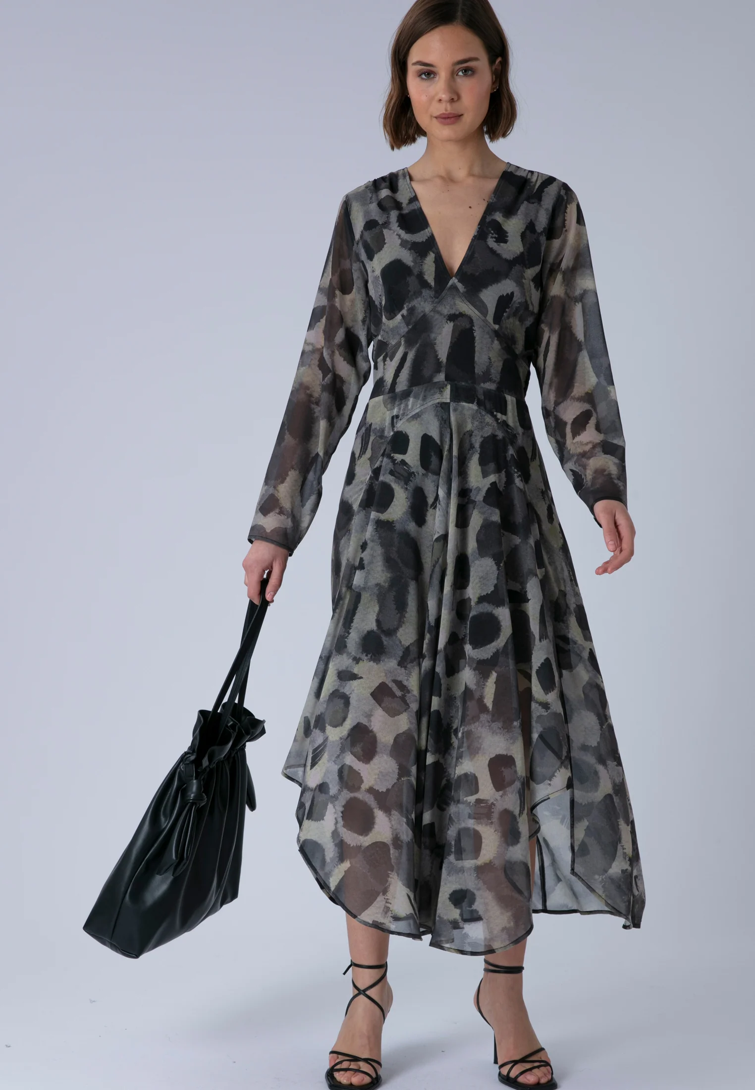STEPHANIE MIDI DRESS TERRAZZO YELLOW - Image 8