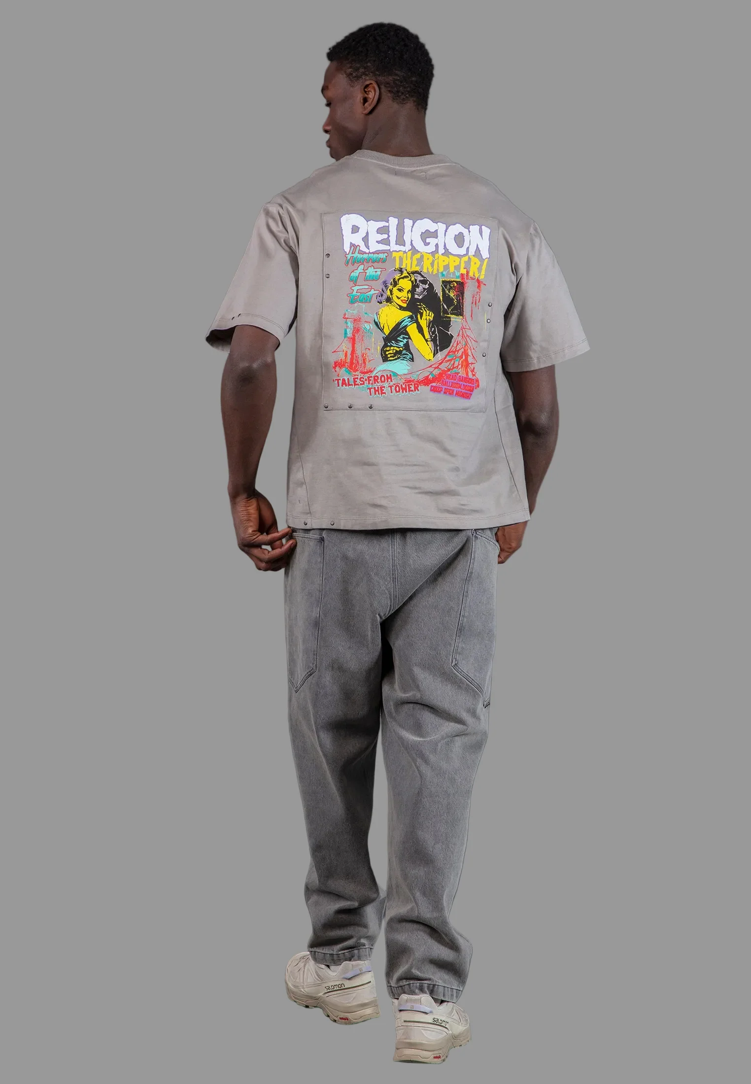 ACID RIPPER T-SHIRT CEMENT GREY - Image 5