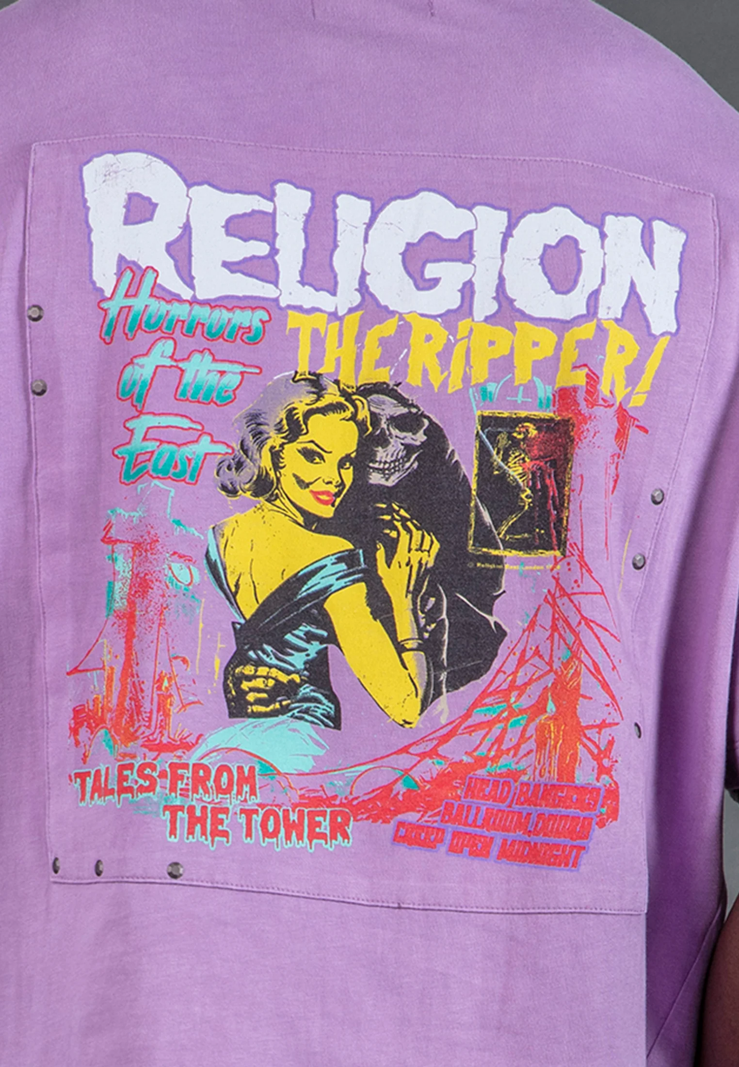 ACID RIPPER T-SHIRT LIGHT MAUVE - Image 3