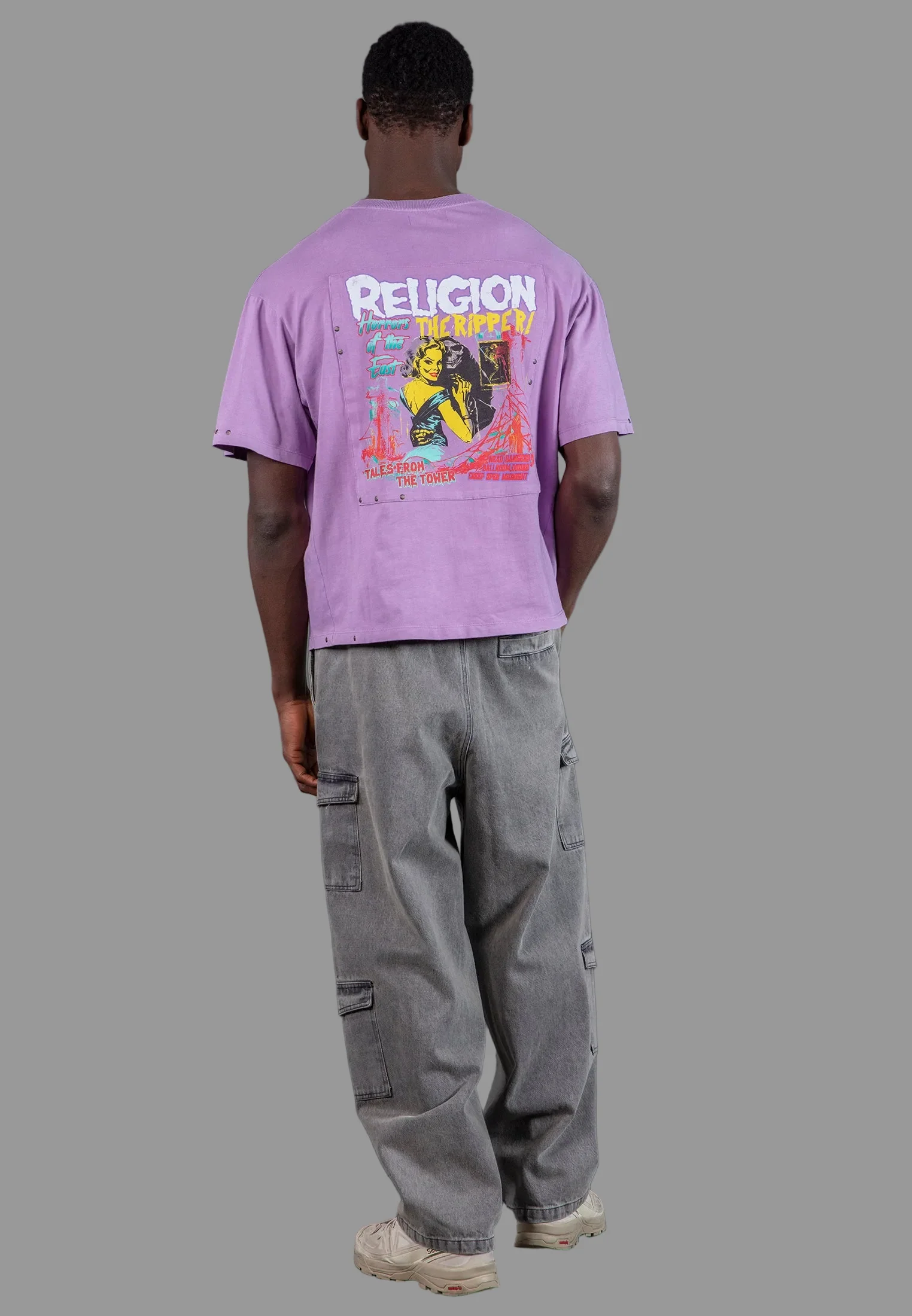 ACID RIPPER T-SHIRT LIGHT MAUVE - Image 4