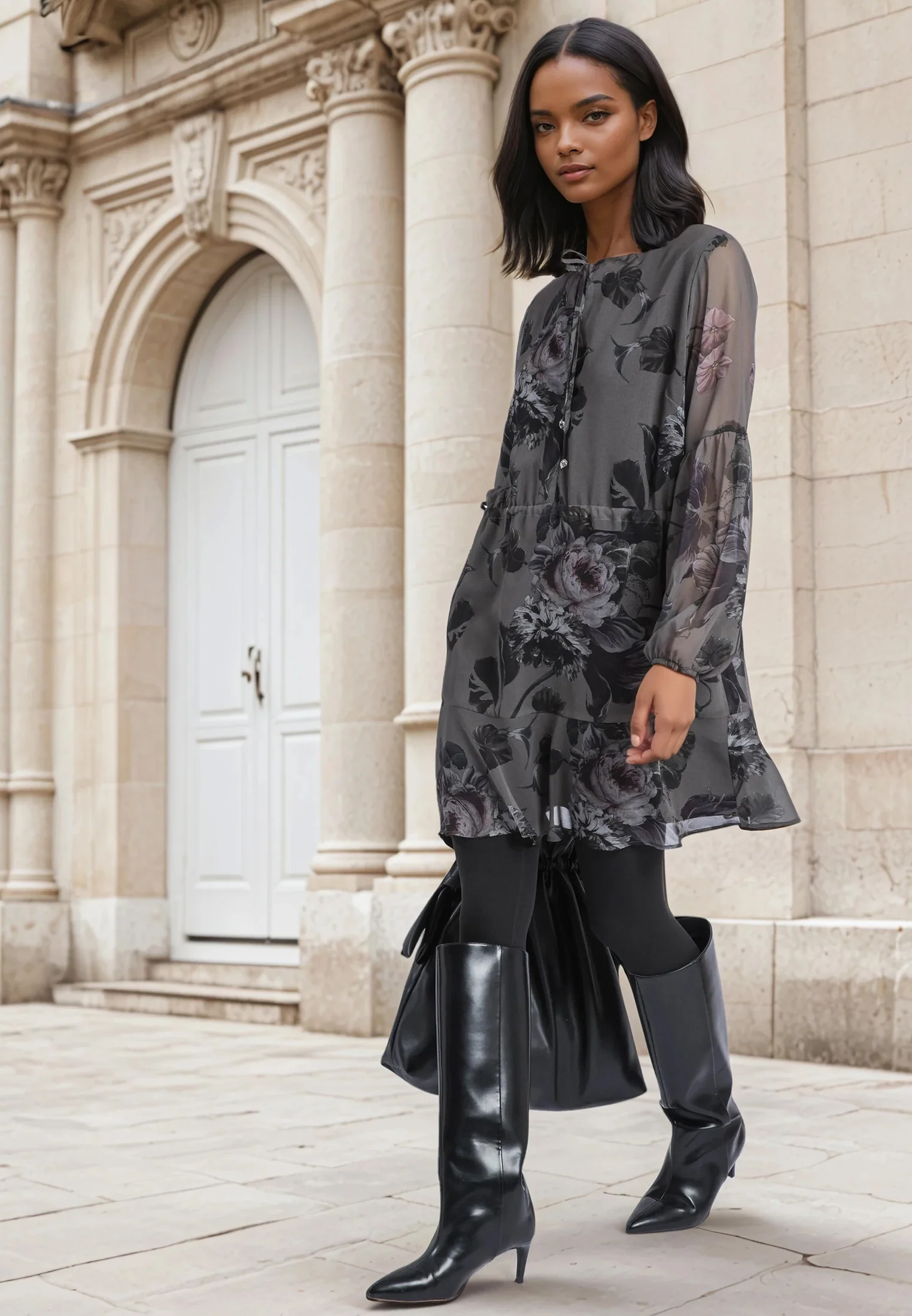 AIDA SHORT DRESS FLORAL