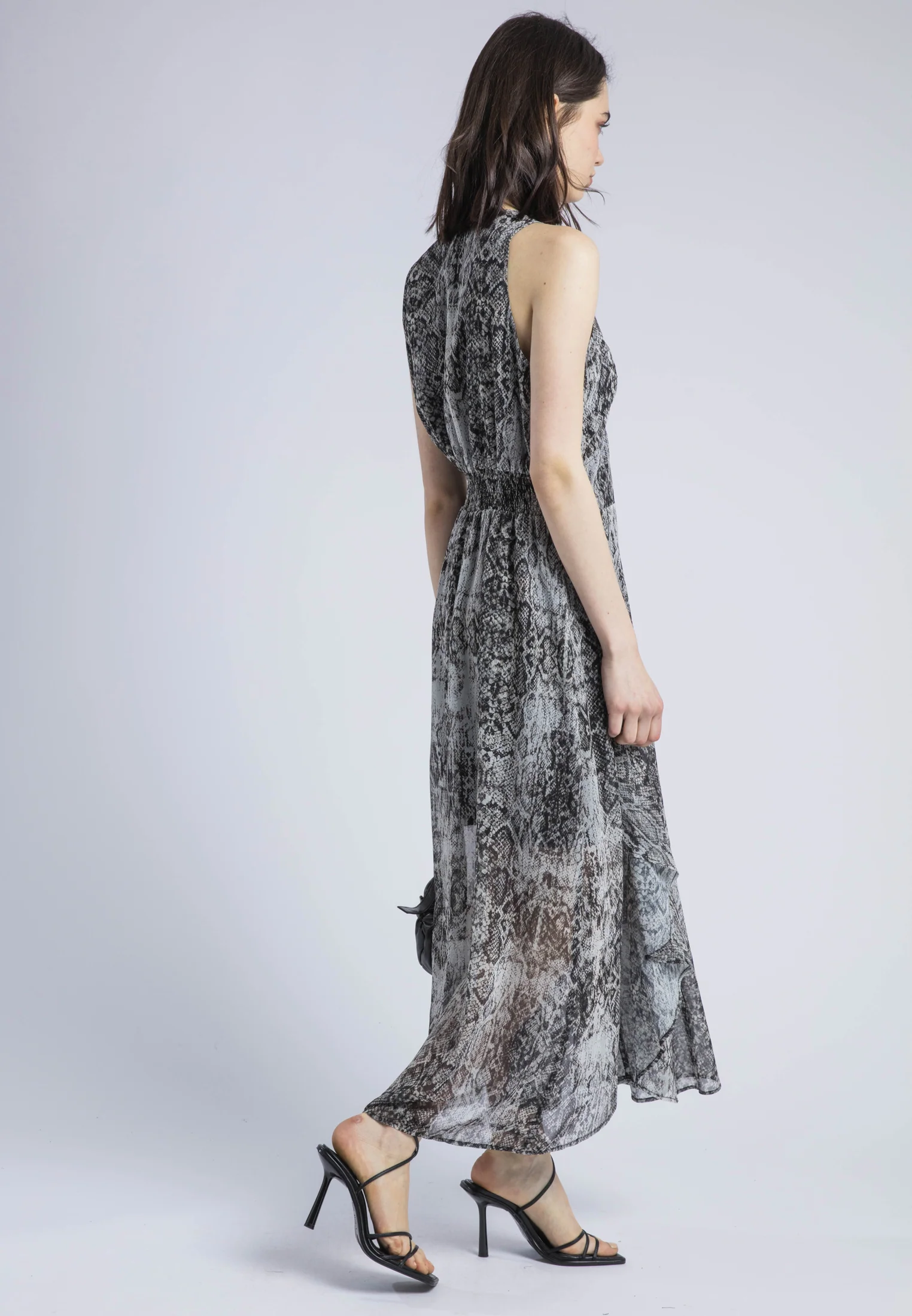 AIDA MIDI DRESS SNAKESKIN PRINT - Image 5