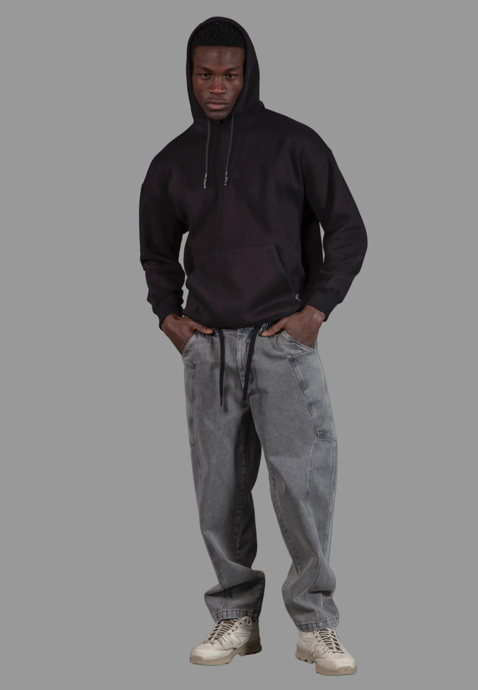 ANARCHY APPLIQUE HOODIE BLACK - Image 4
