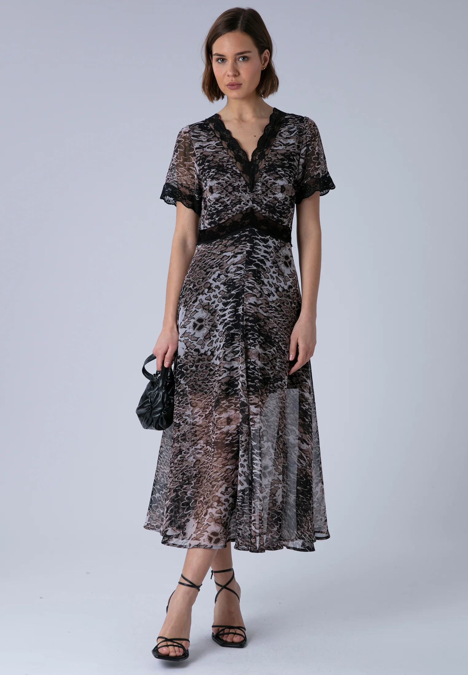 MILLIE MAXI DRESS ADDER BROWN - Image 6