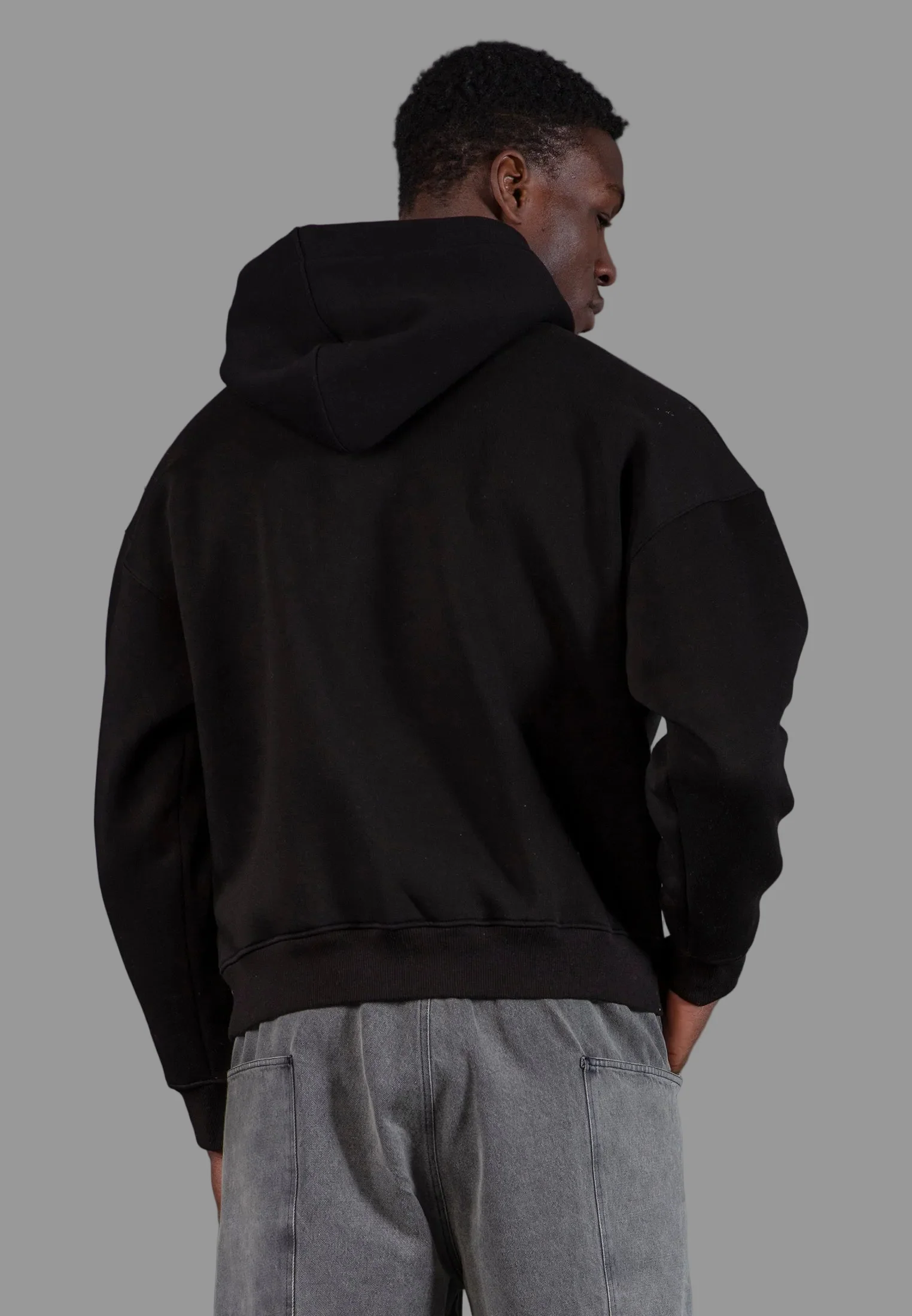 ANTARSIA SKULL HOODIE BLACK - Image 2