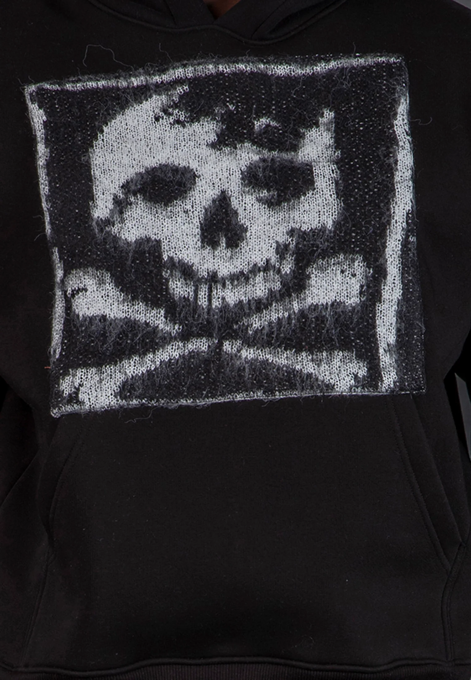 ANTARSIA SKULL HOODIE BLACK - Image 7