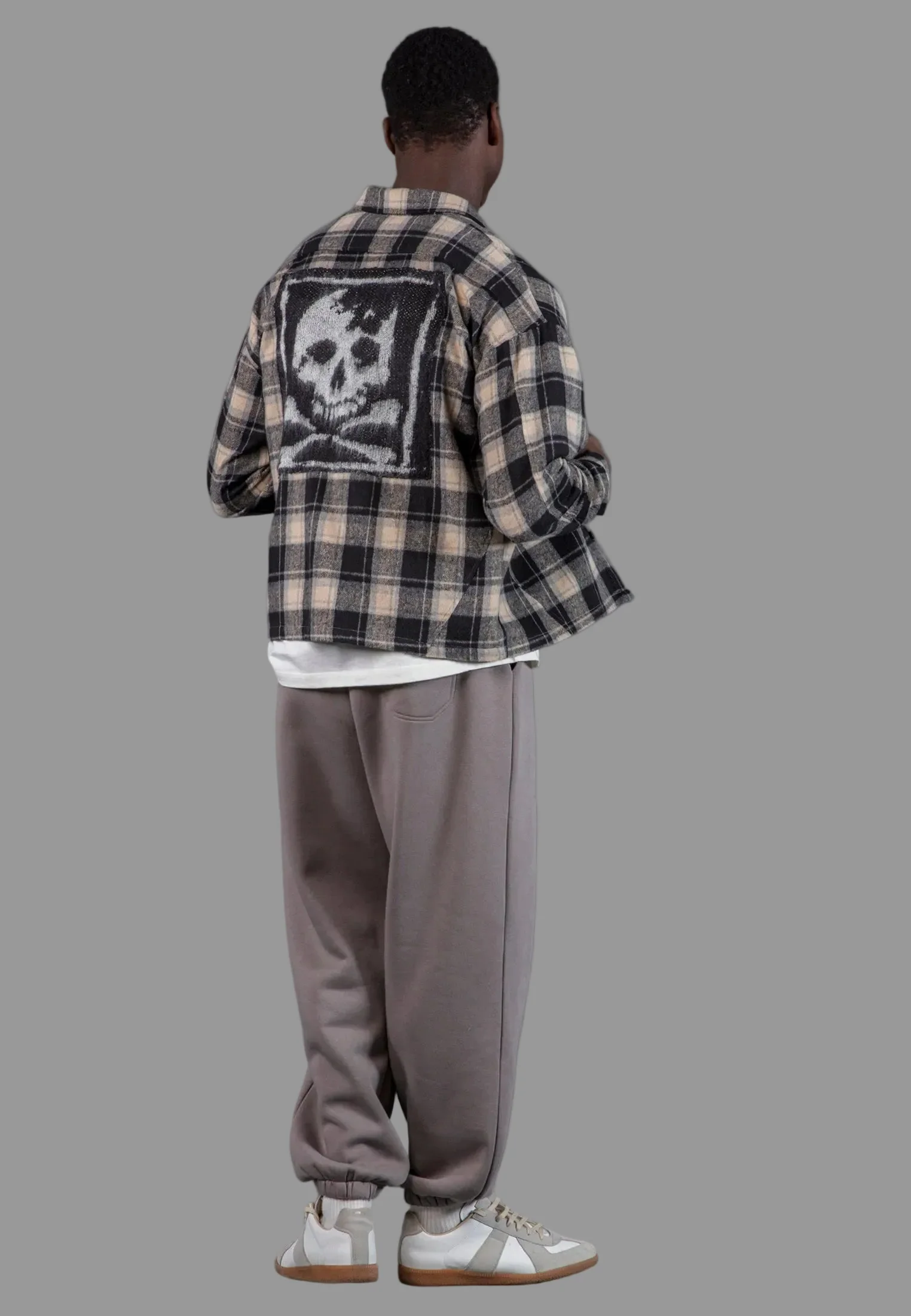 ANTARSIA SKULL SHIRT WHITE & BLACK - Image 3