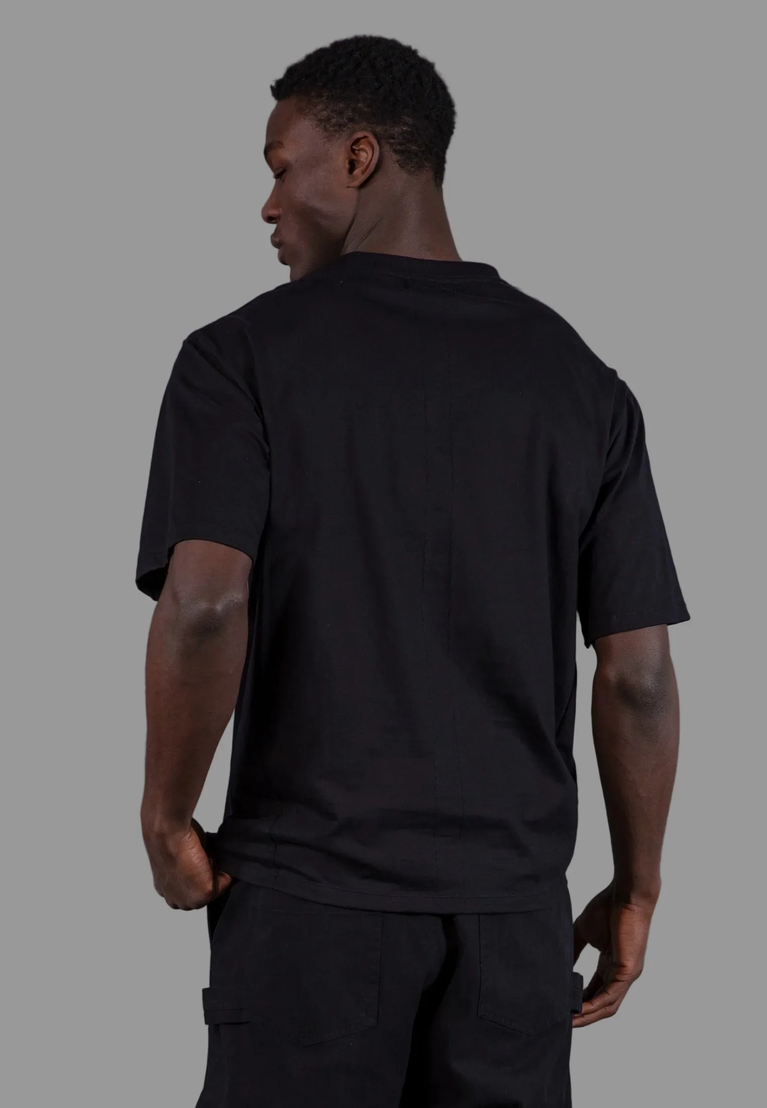 APPLIQUE T-SHIRT BLACK - Image 2