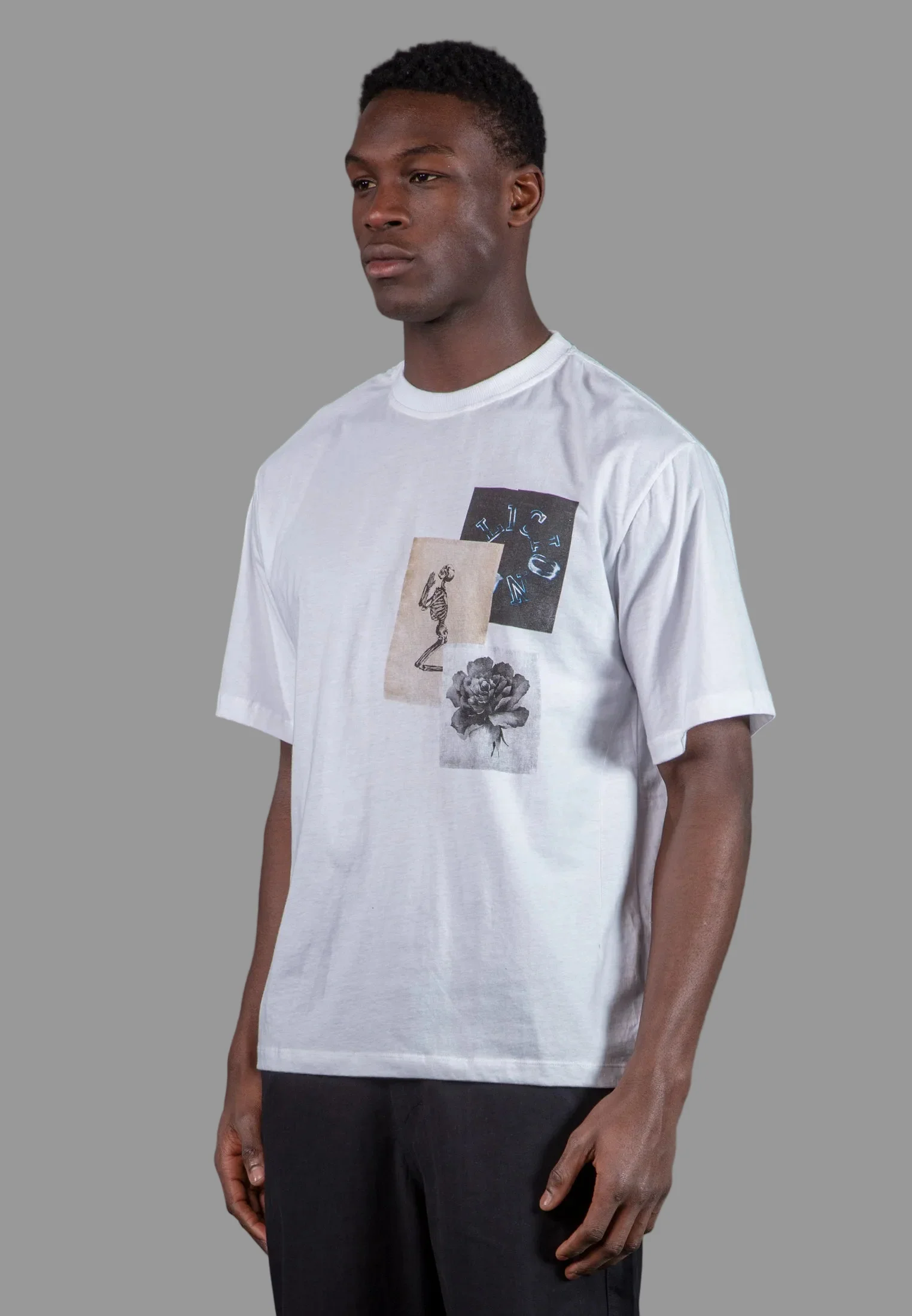 APPLIQUE T-SHIRT WHITE - Image 3