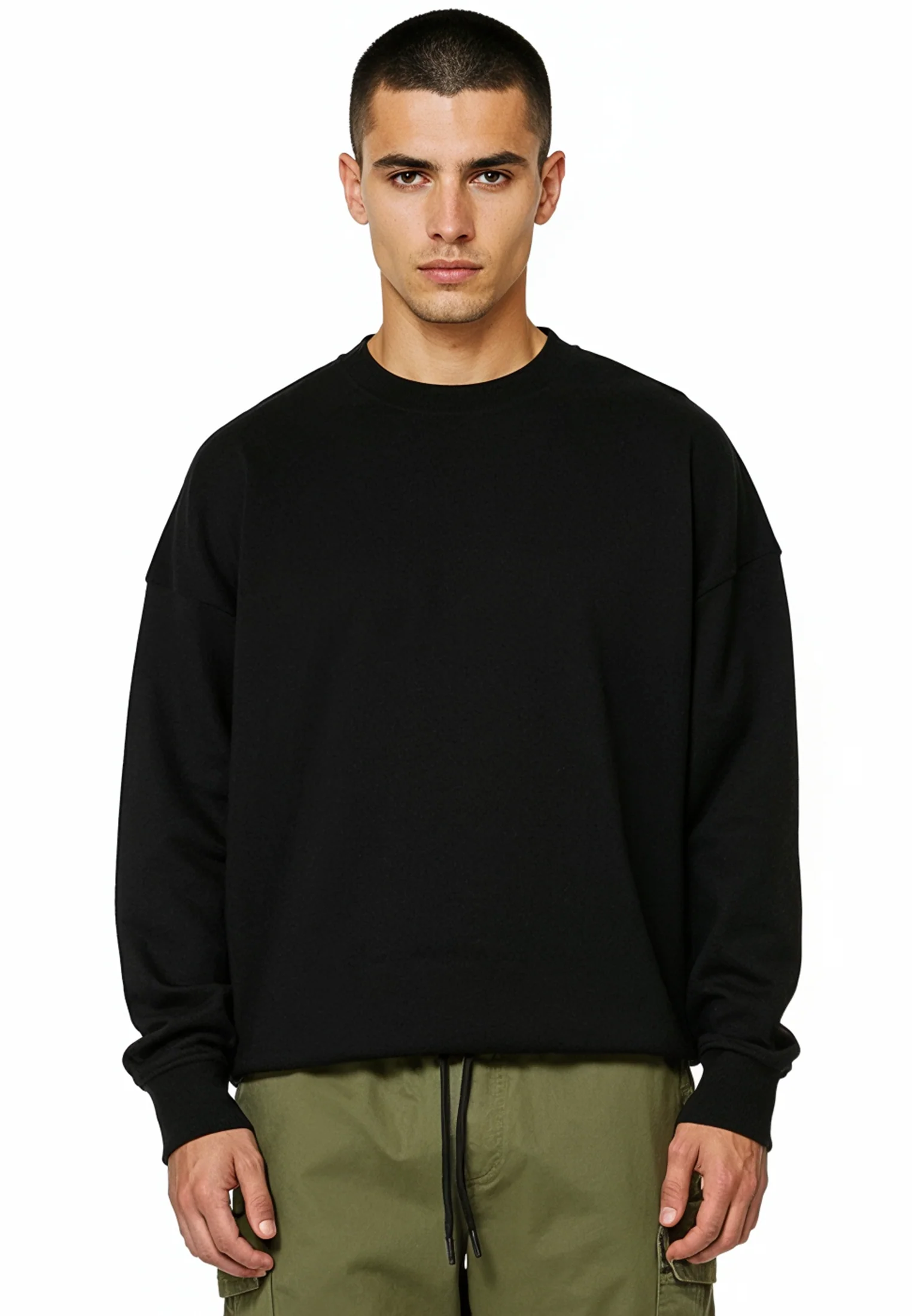 APPLIQUE SKULL SWEAT BLACK - Image 3