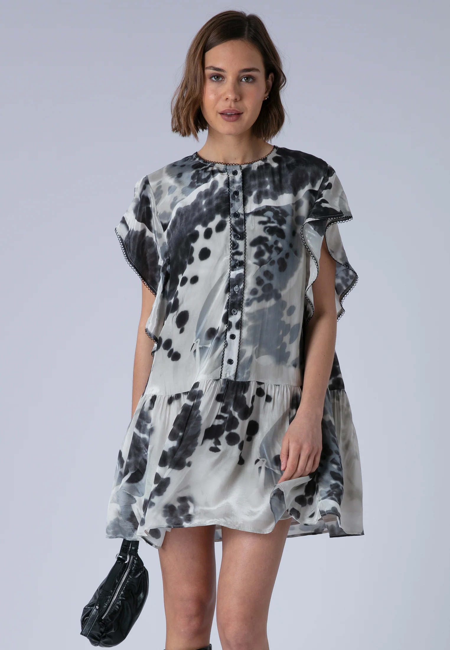 ARA TUNIC ORCHID BLACK