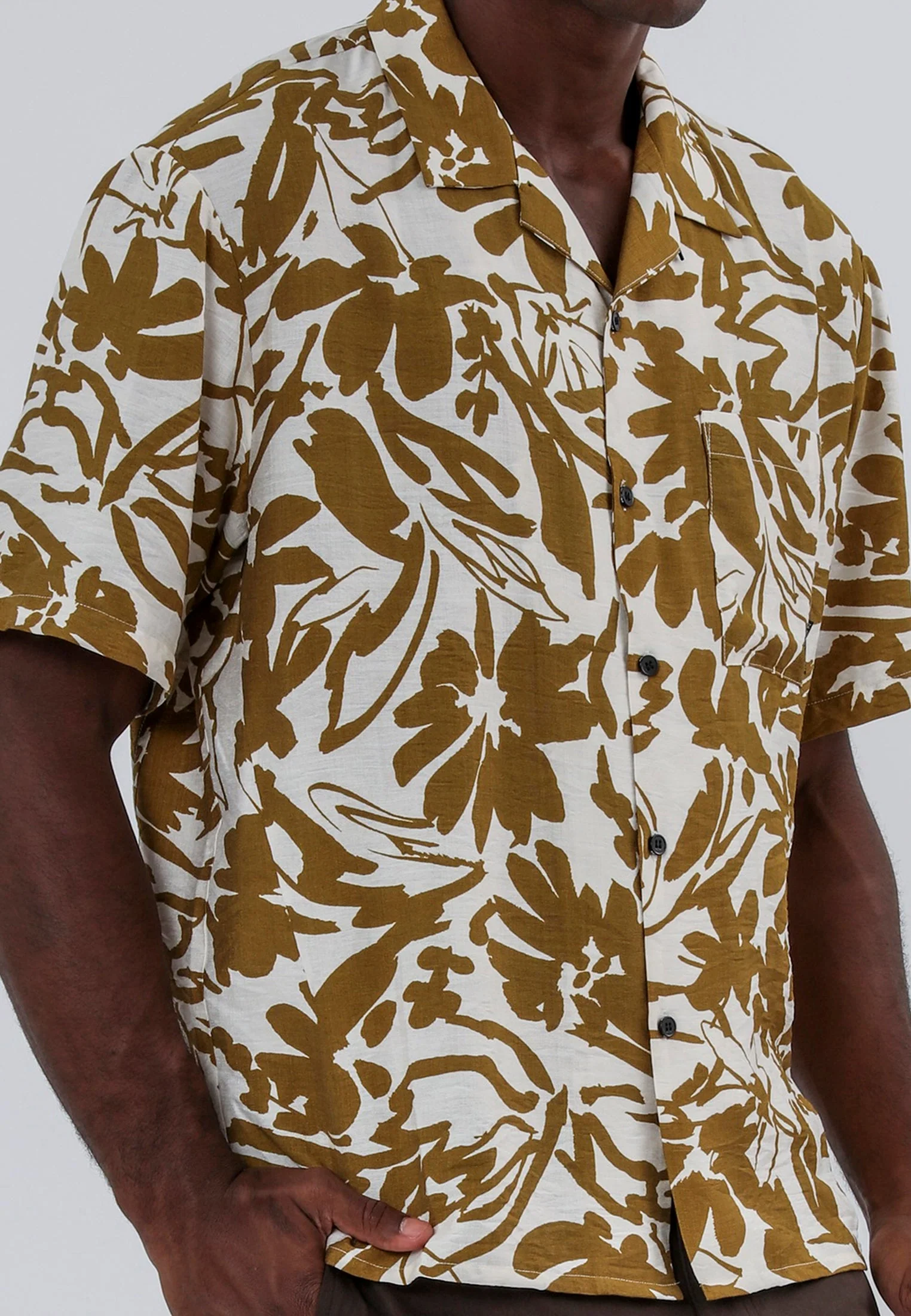 ART SHIRT RUST & WHITE - Image 3