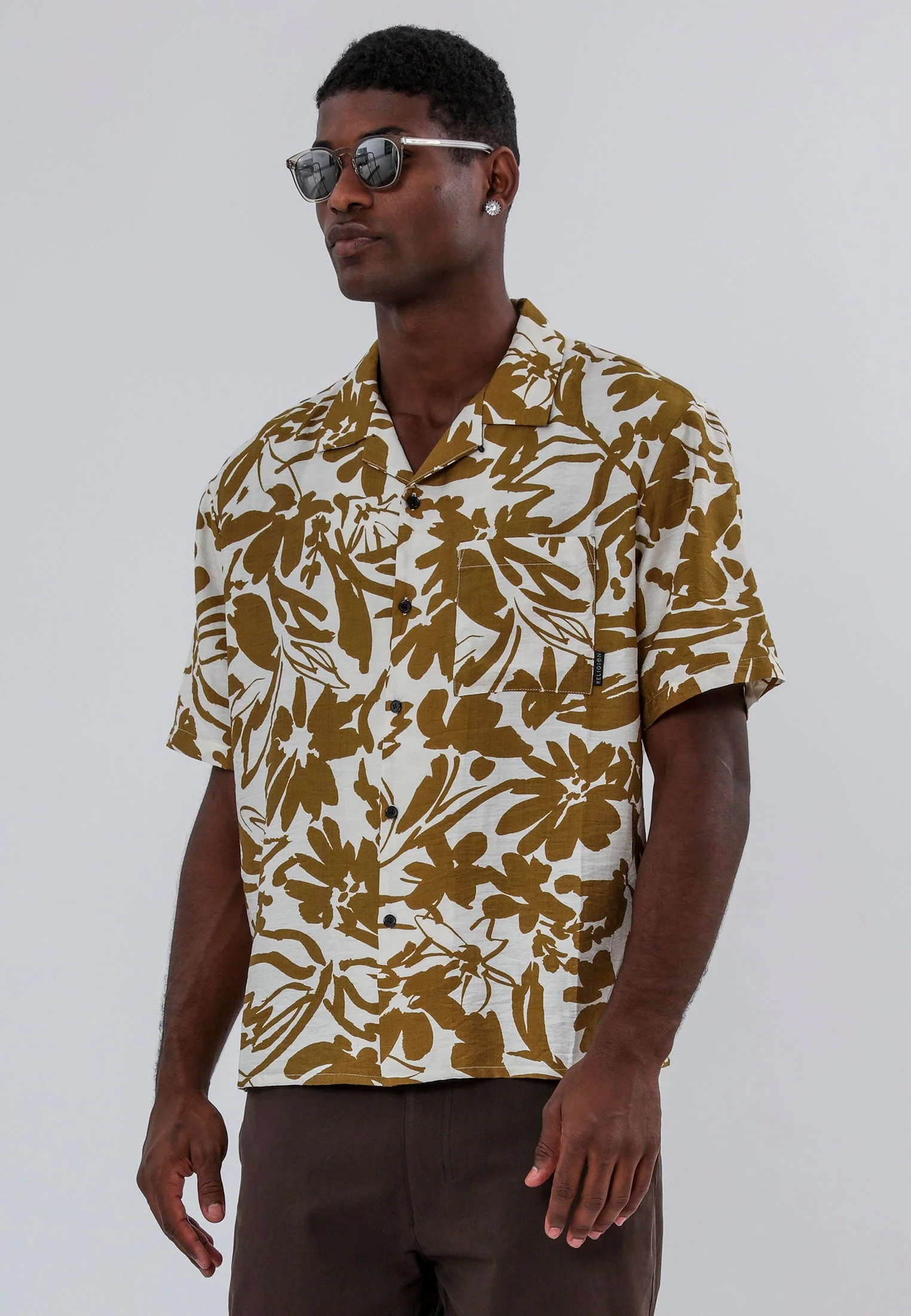 ART SHIRT RUST & WHITE - Image 6