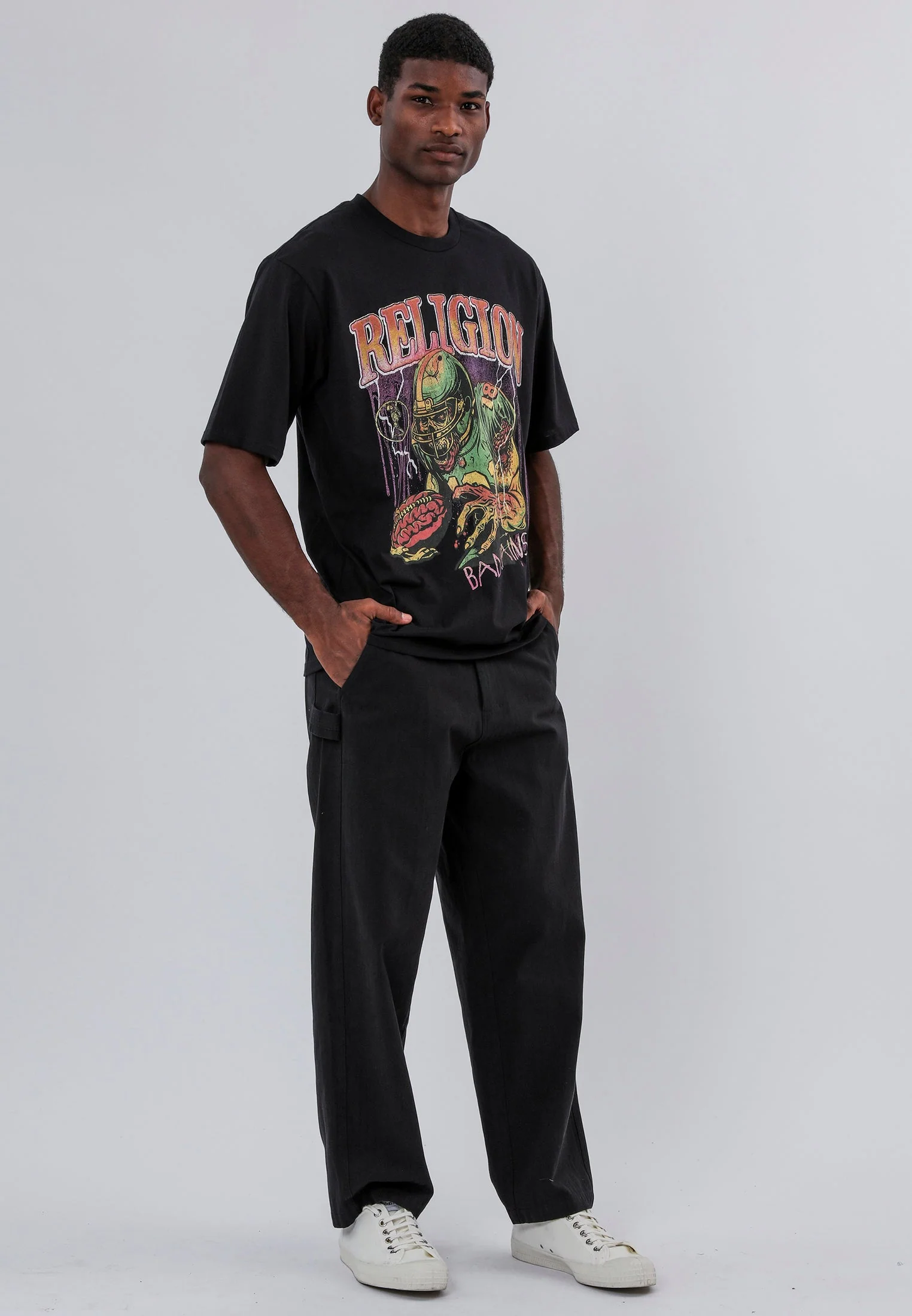 BAD BRAINS T-SHIRT JET BLACK - Image 4