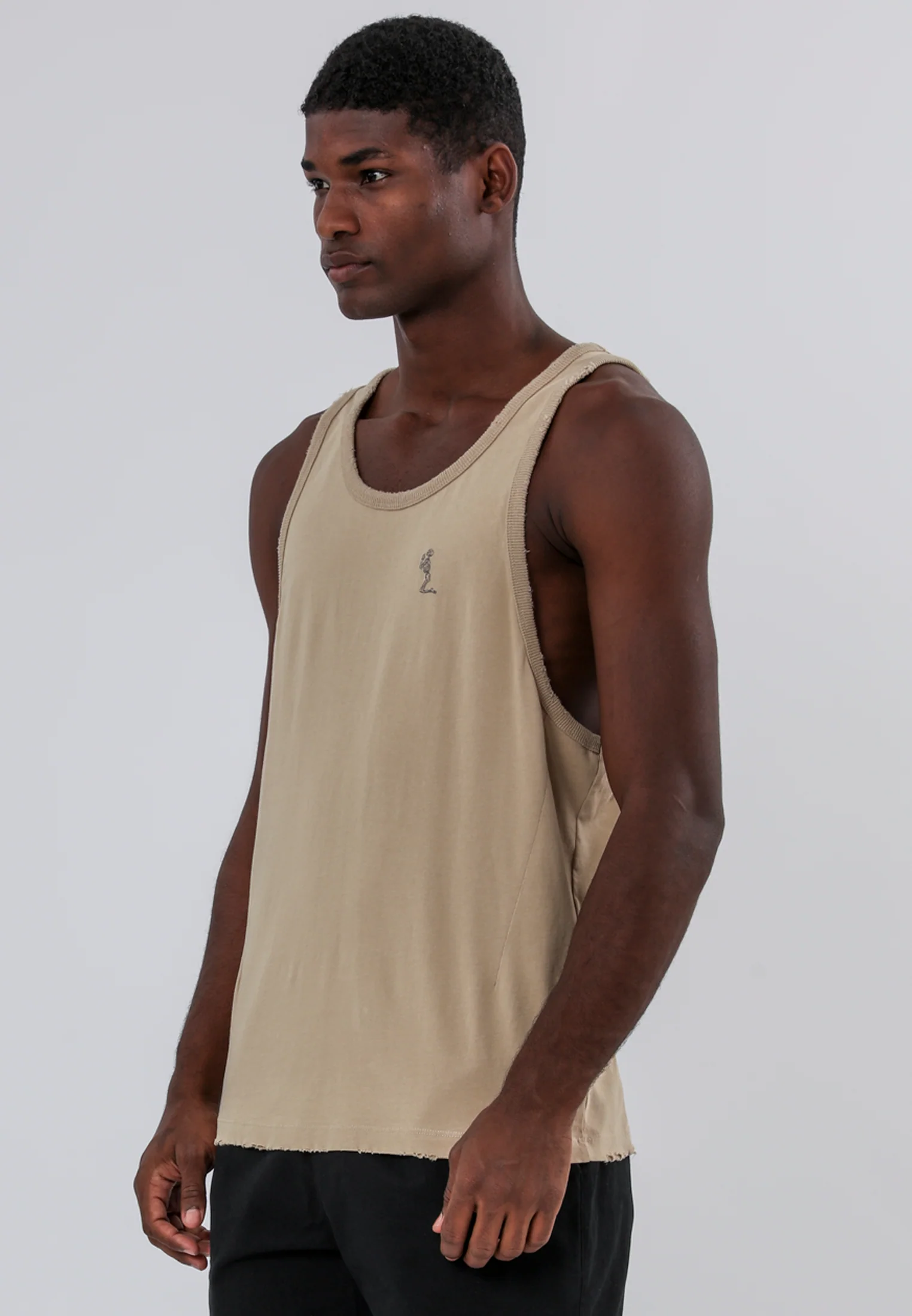 BATTLE DISTRESSED VEST FAWN - Image 3