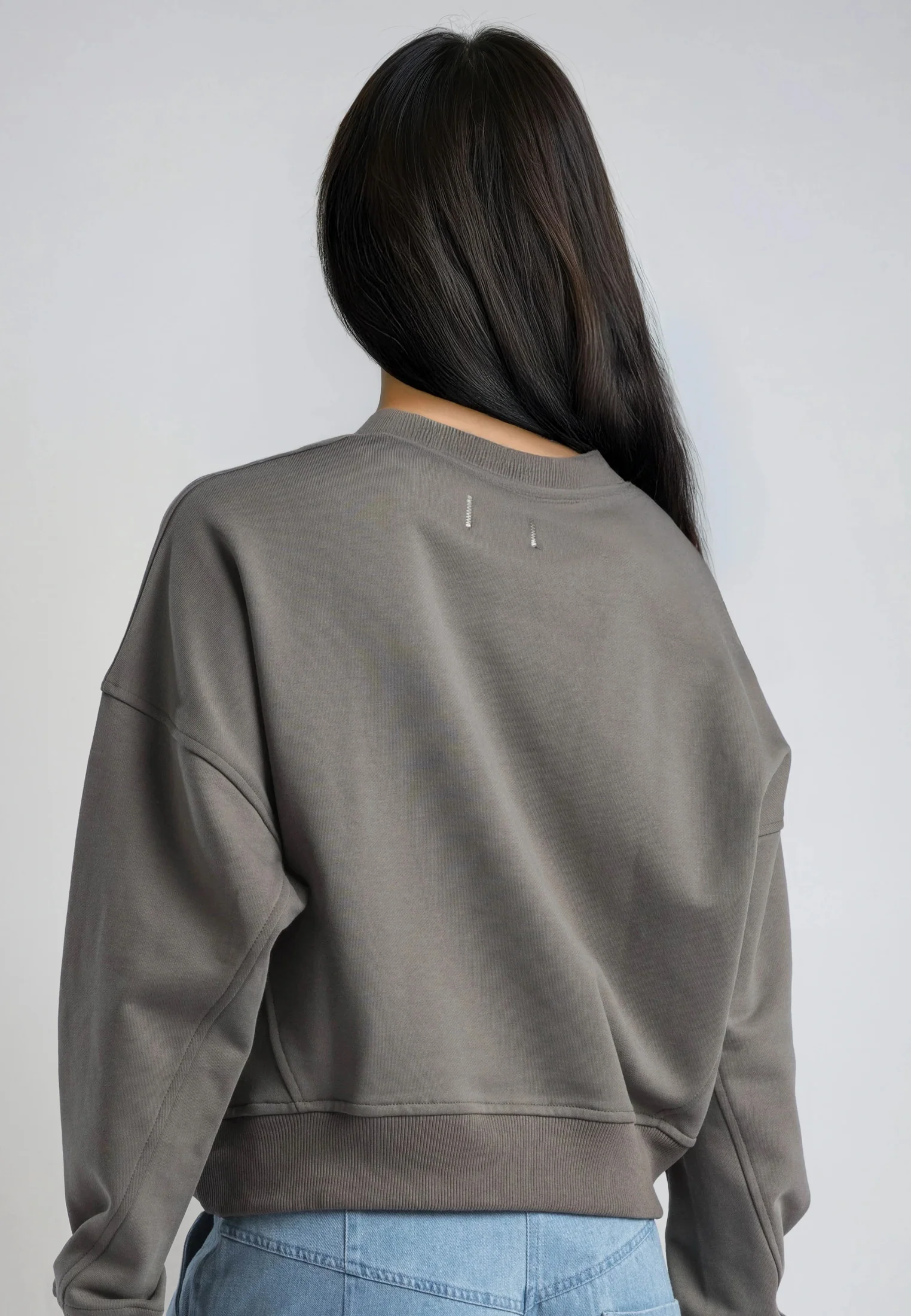 EMBROIDERY BATWING SWEAT BRINDLE - Image 4