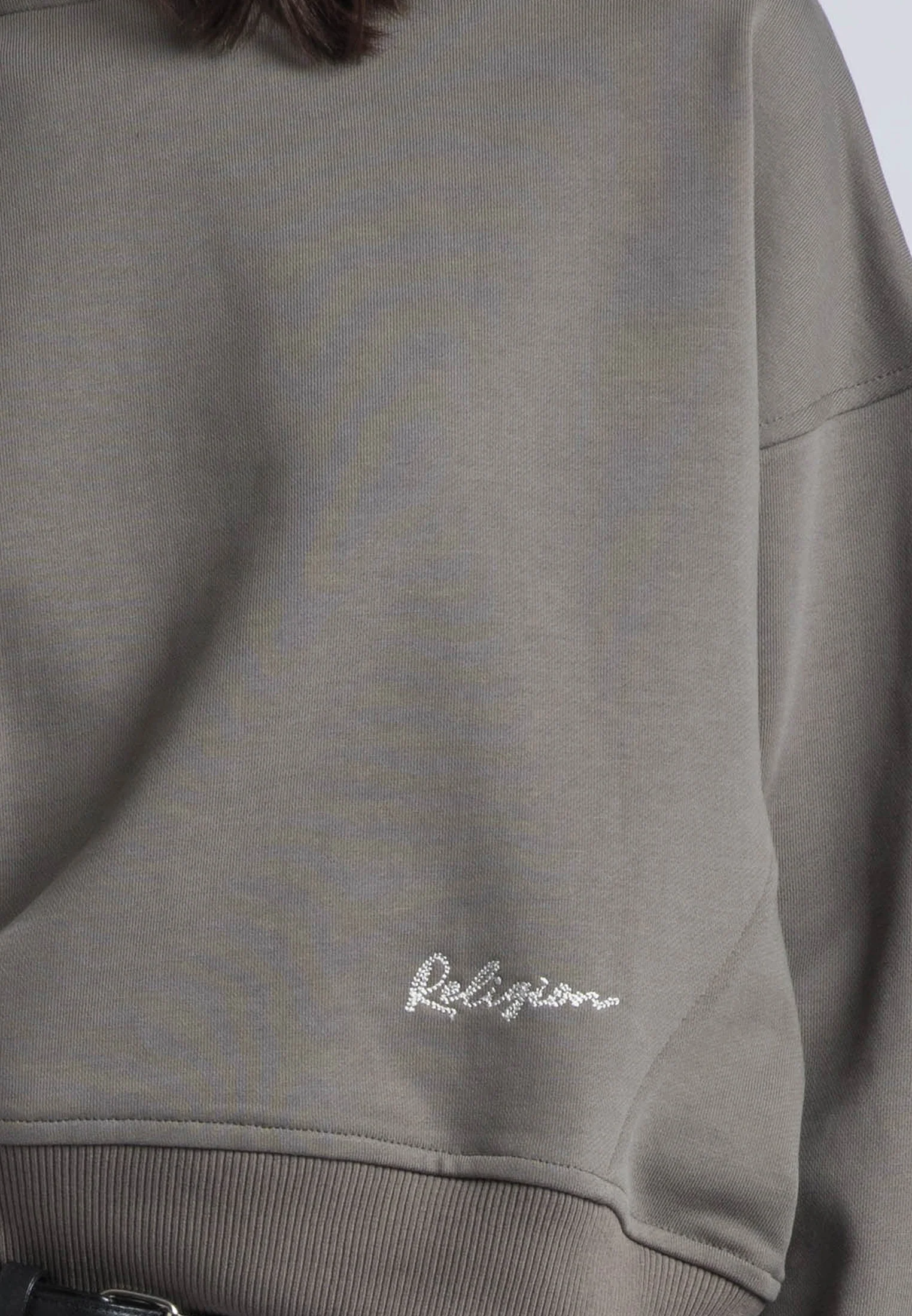 EMBROIDERY BATWING SWEAT BRINDLE - Image 5