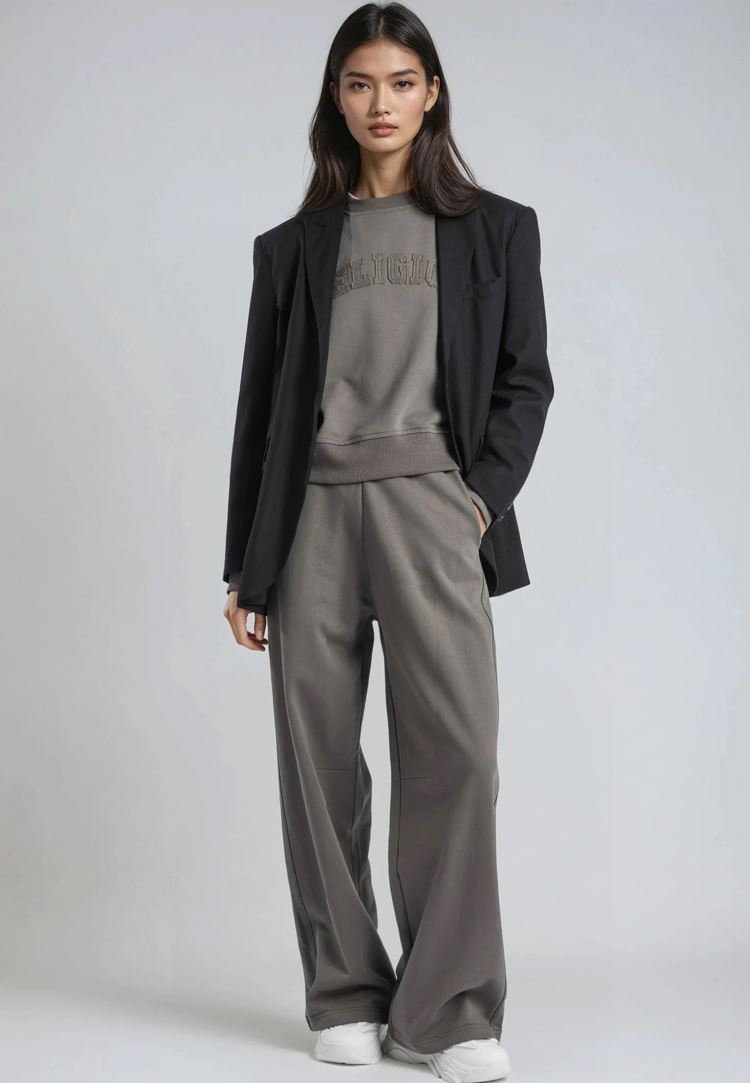 APPLIQUE BATWING SWEAT BRINDLE - Image 6