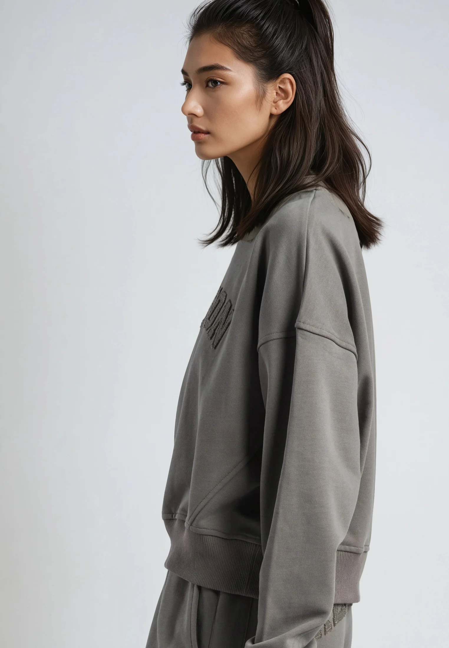 APPLIQUE BATWING SWEAT BRINDLE - Image 7