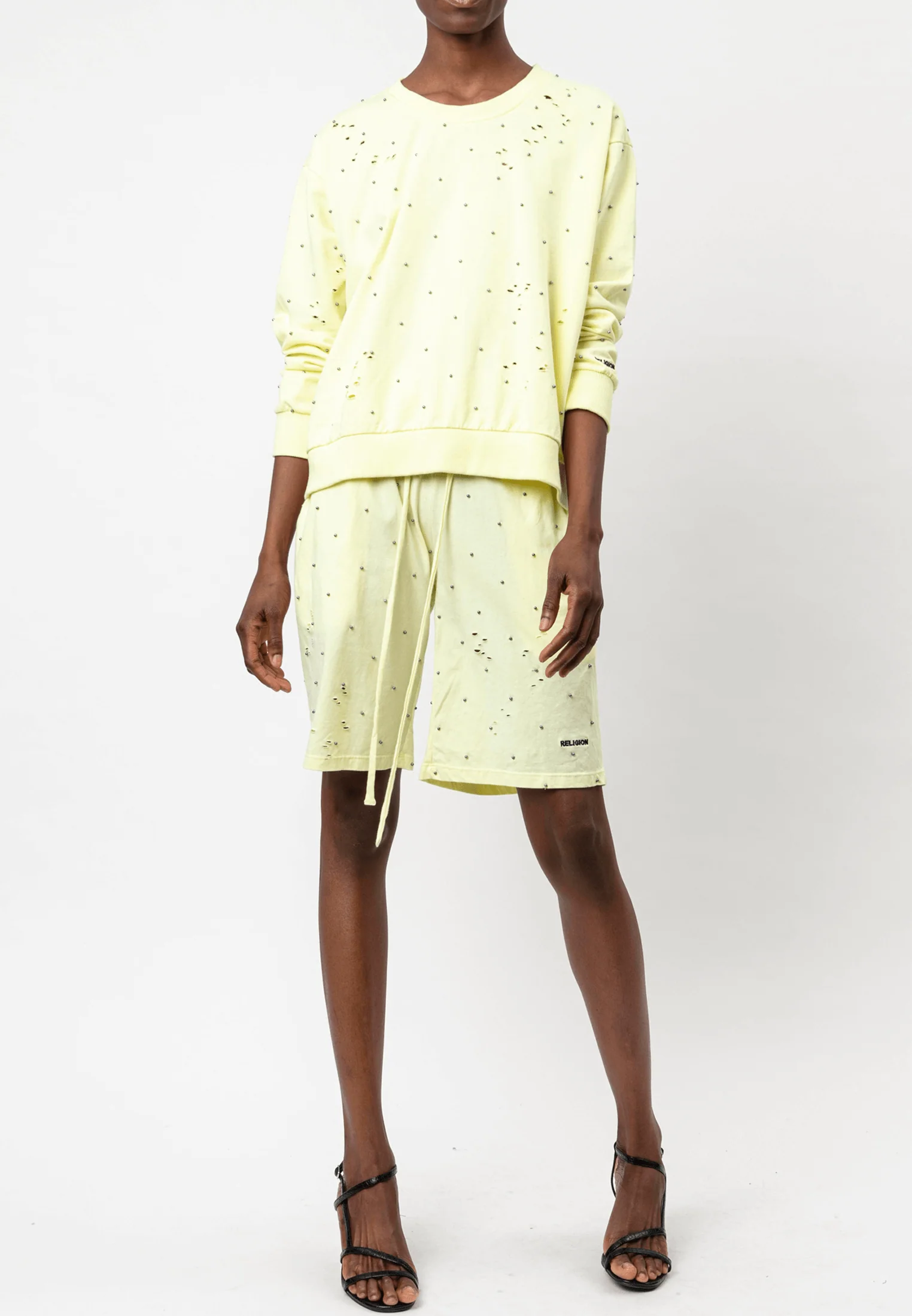 BEACH SWEAT WITHOUT HOLES TENDER YELLOW - Image 2