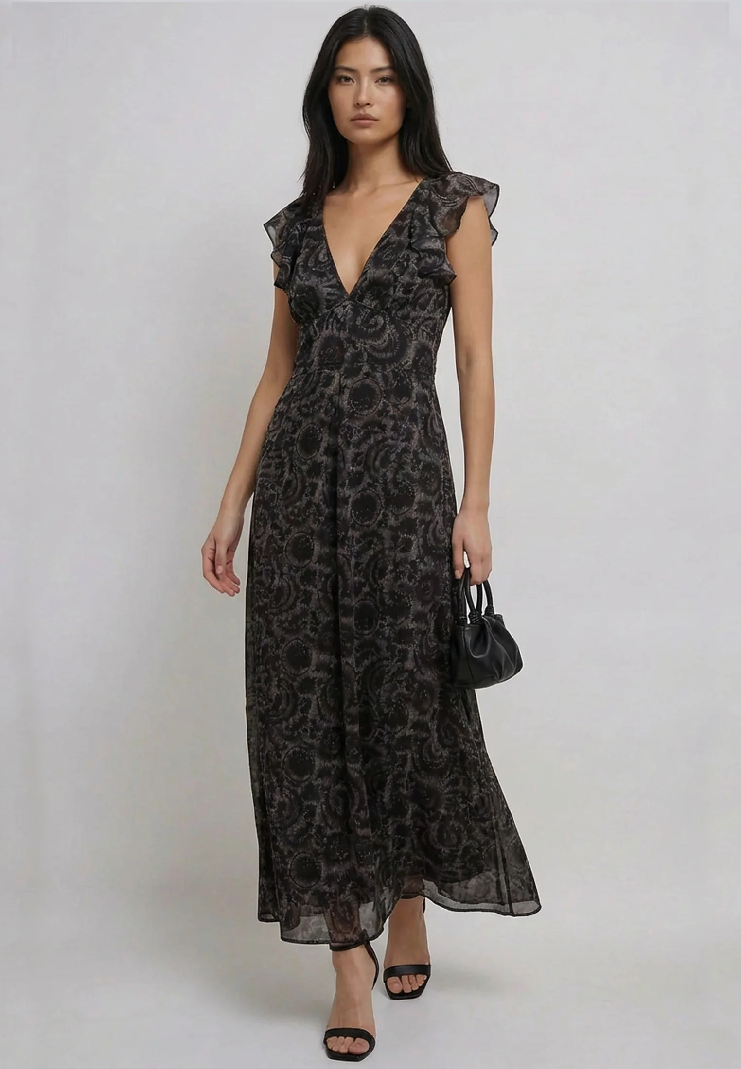 BELLA DRESS PRIMAL DARK FLORAL PRINT - Image 6