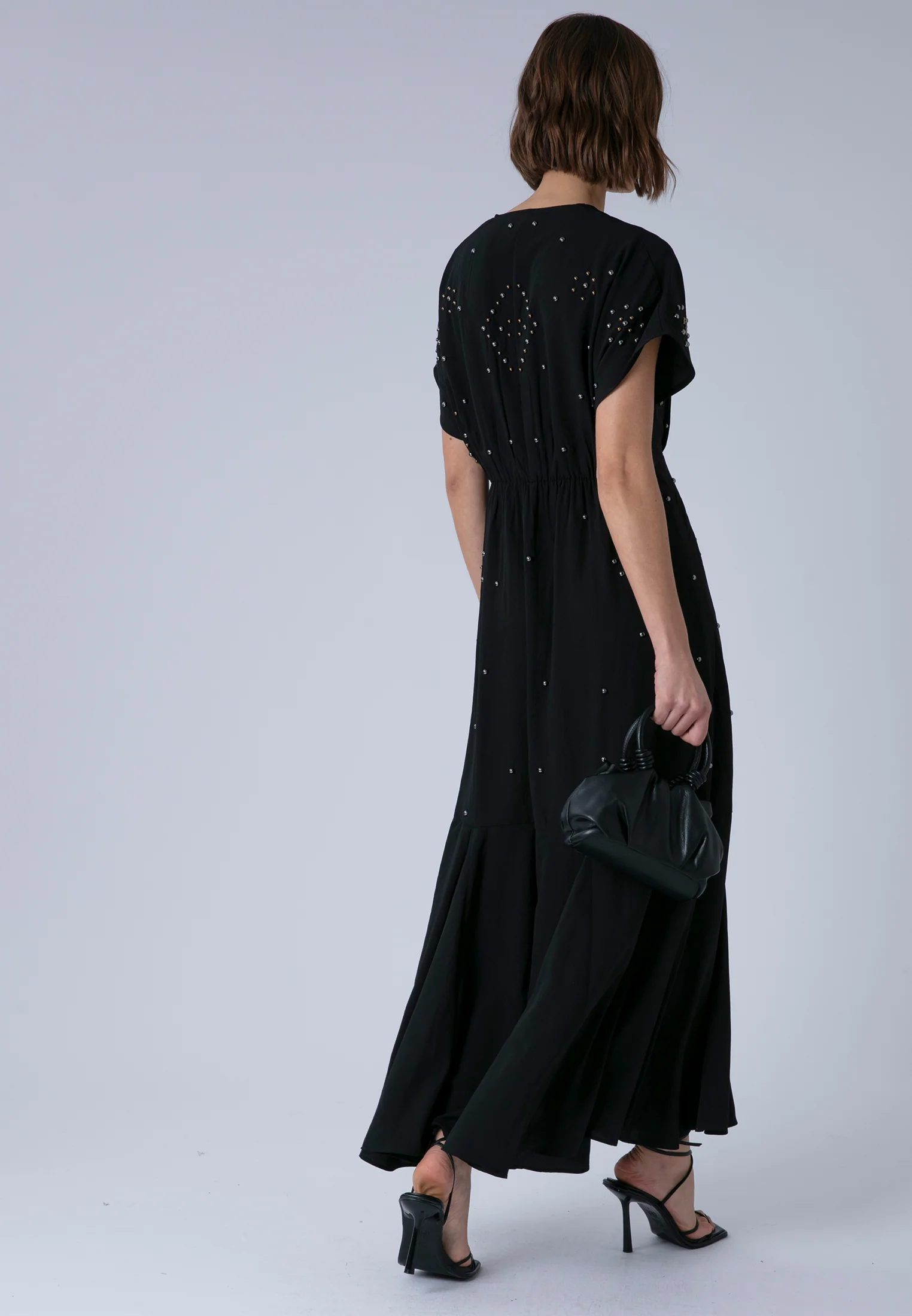 SARAH MAXI DRESS JET BLACK - Image 5