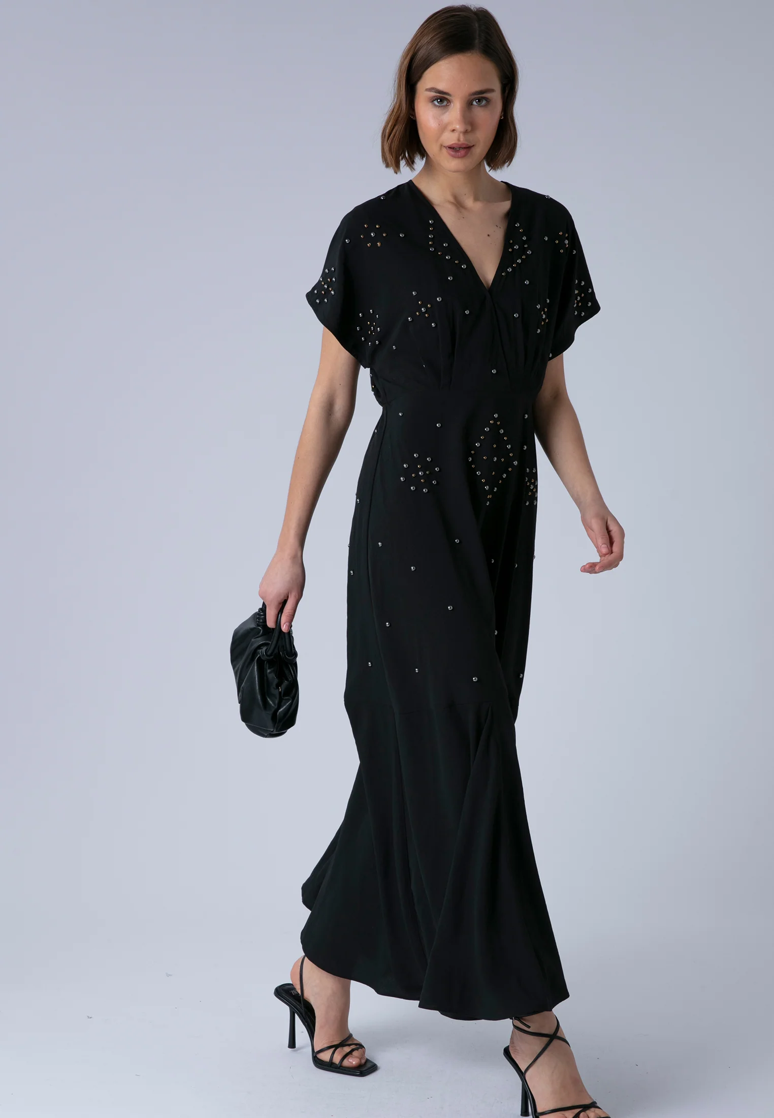 SARAH MAXI DRESS JET BLACK - Image 6