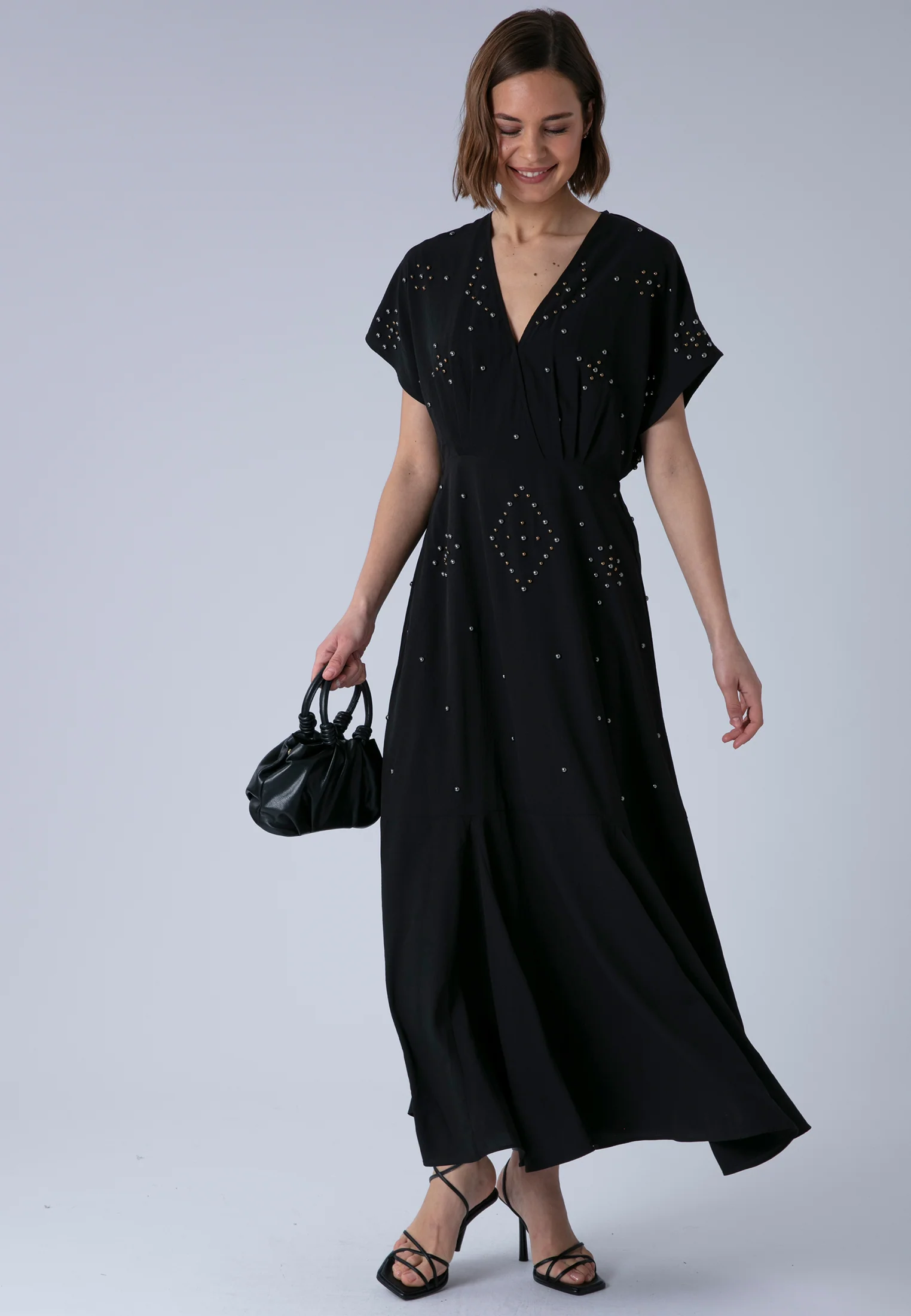 SARAH MAXI DRESS JET BLACK - Image 8