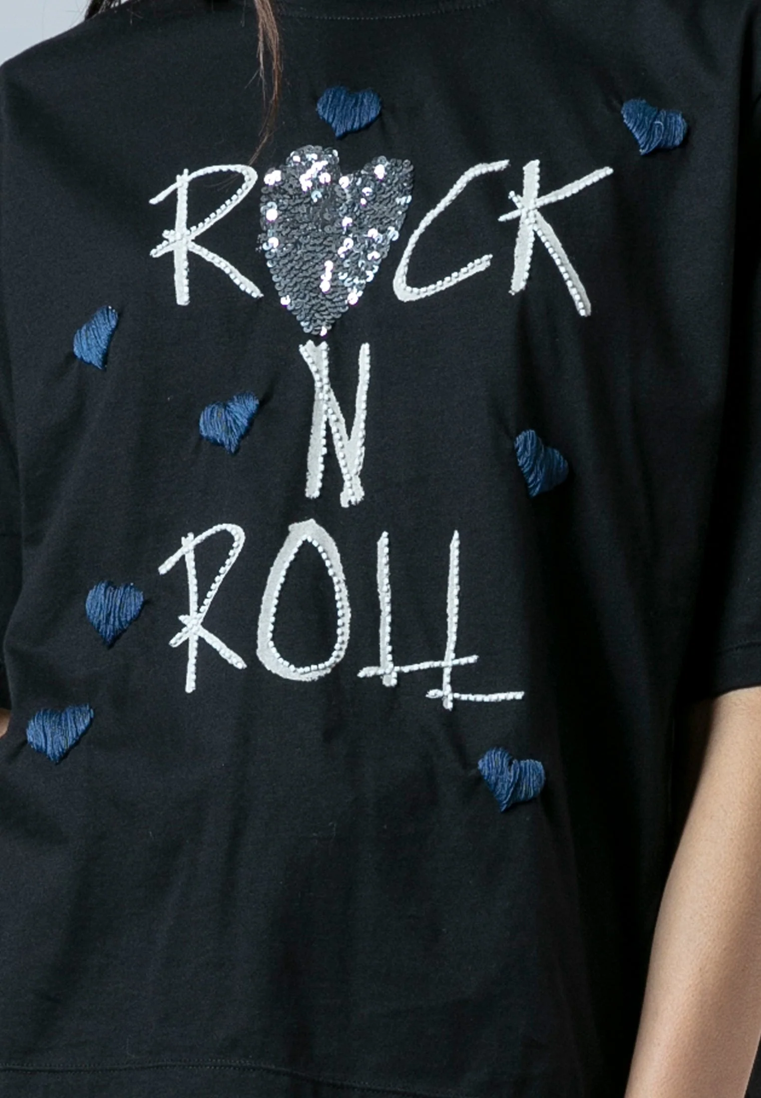 BELLA T-SHIRT ROCK N ROLL BLACK - Image 3