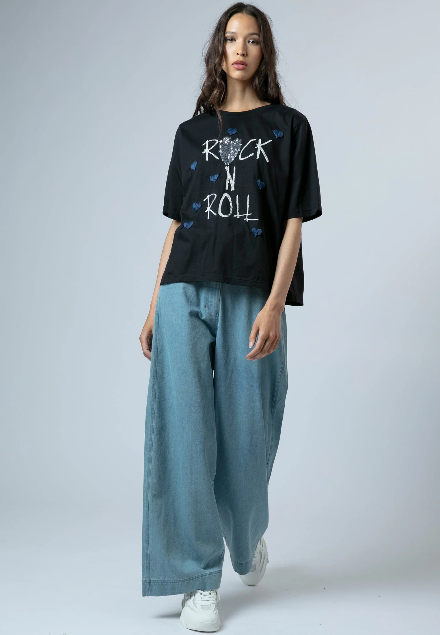 BELLA T-SHIRT ROCK N ROLL BLACK - Image 6