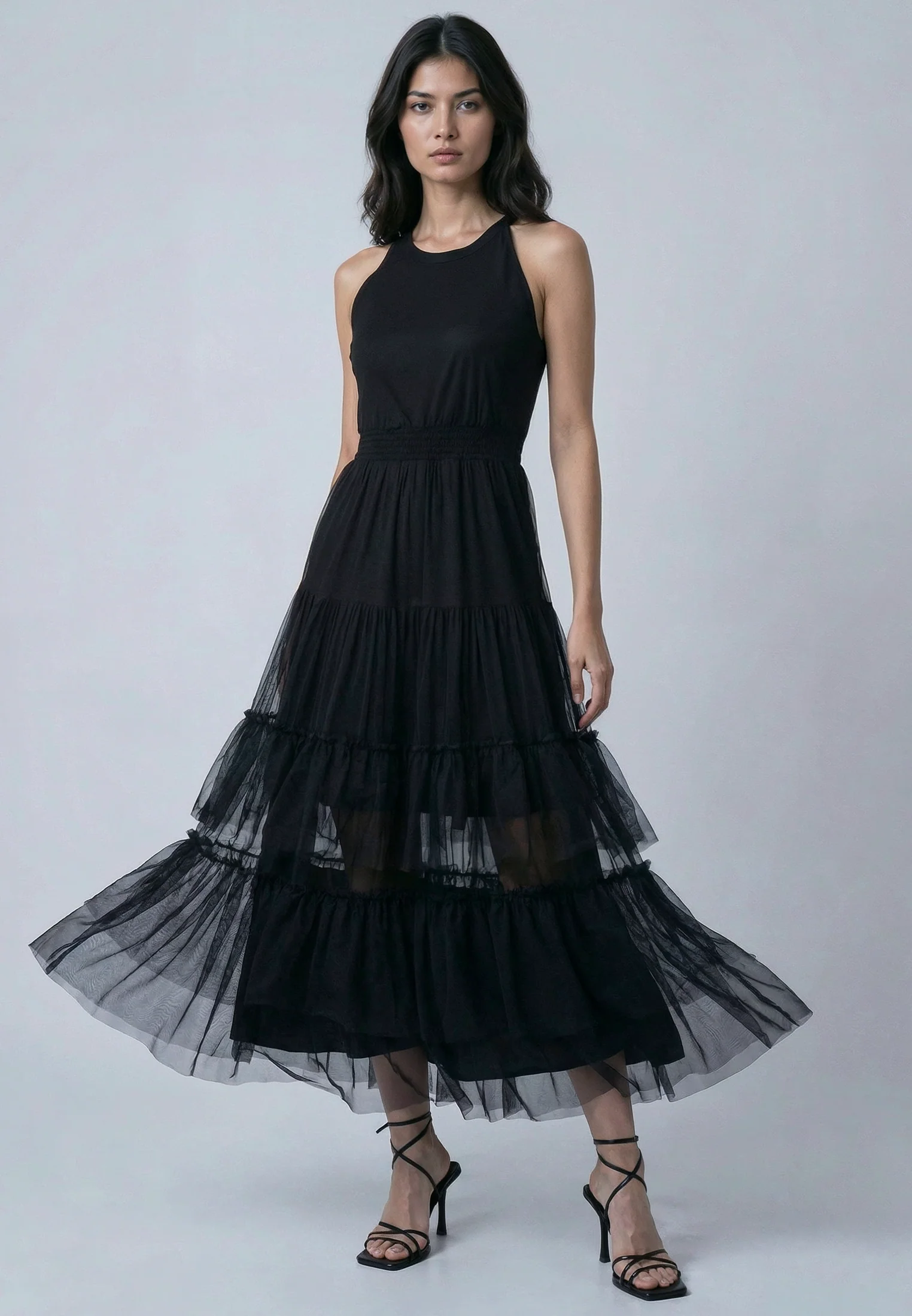MYLA MAXI DRESS JET BLACK - Image 2