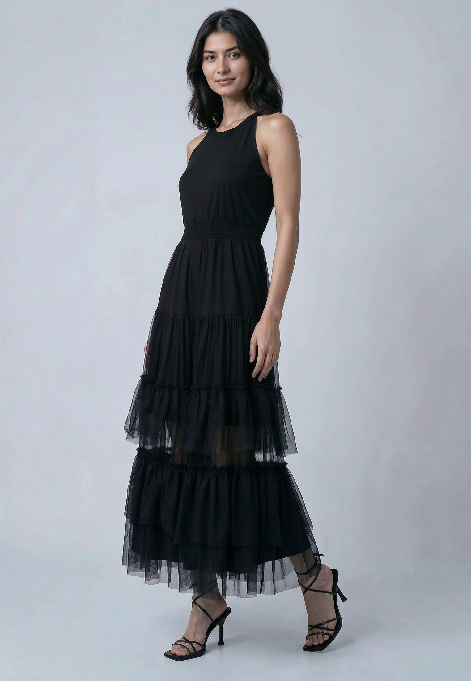 MYLA MAXI DRESS JET BLACK - Image 5
