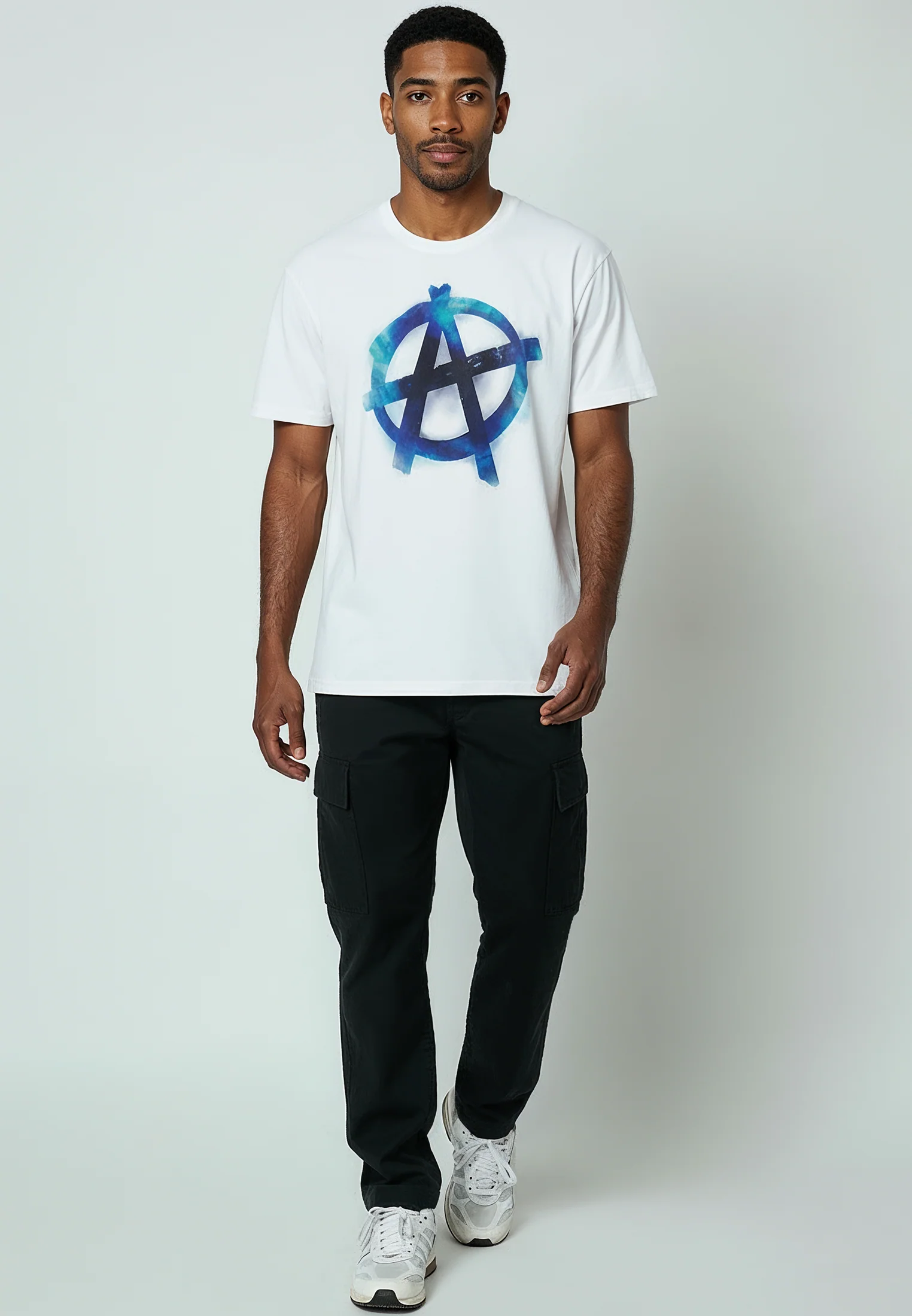 BLURRED ANARCHY T-SHIRT WHITE - Image 3