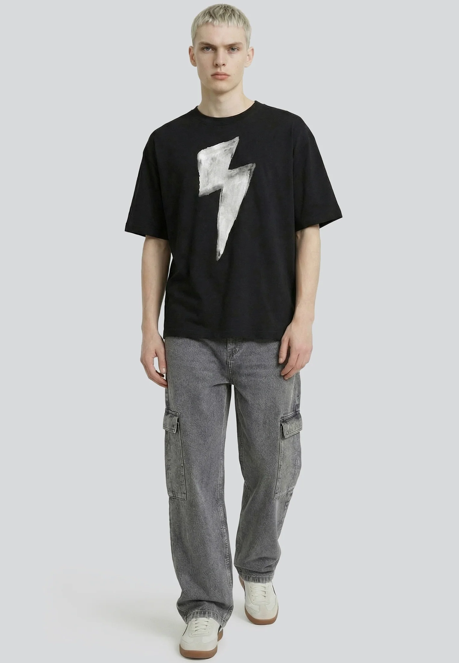BOLT CROP T-SHIRT BLACK - Image 3