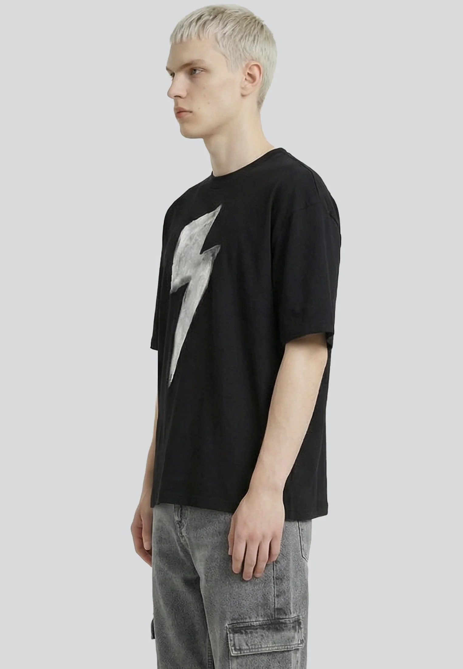 BOLT CROP T-SHIRT BLACK - Image 5