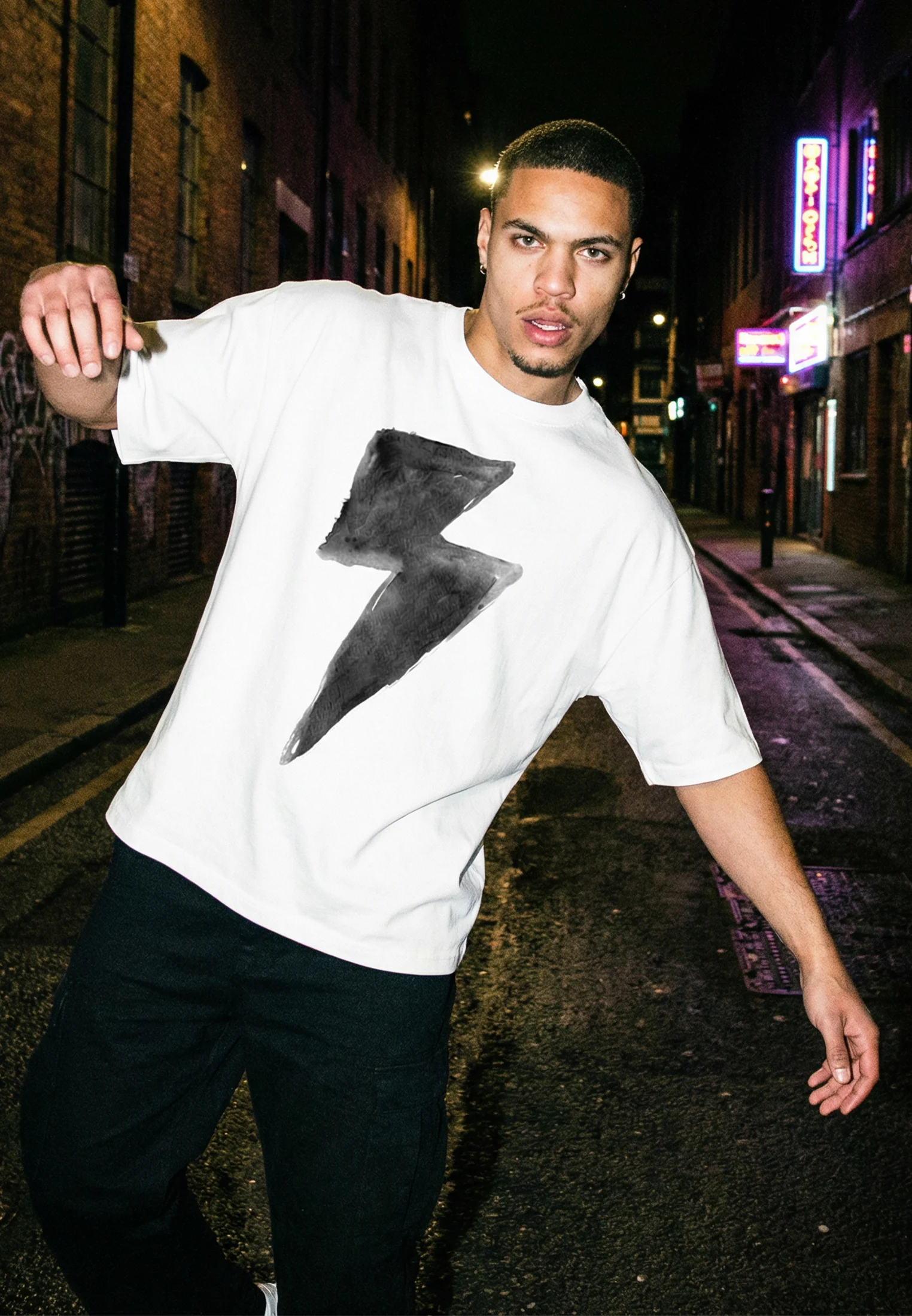 BOLT CROP T-SHIRT WHITE - Image 6