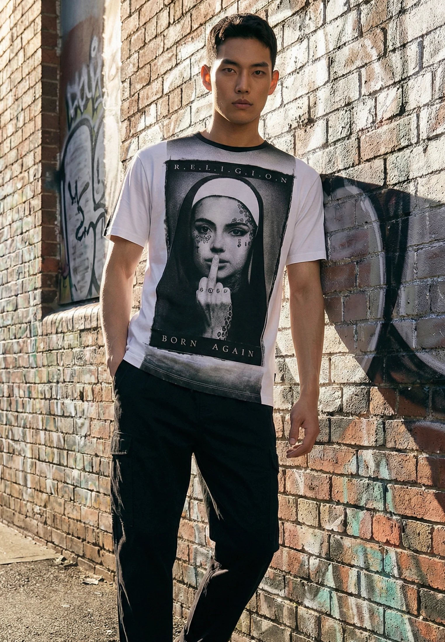 BORN AGAIN T-SHIRT DENIM - Image 4