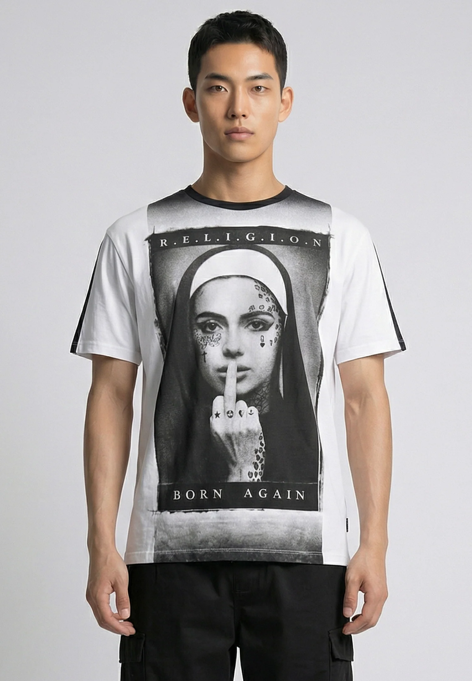 BORN AGAIN T-SHIRT INDIAN RED - Image 3