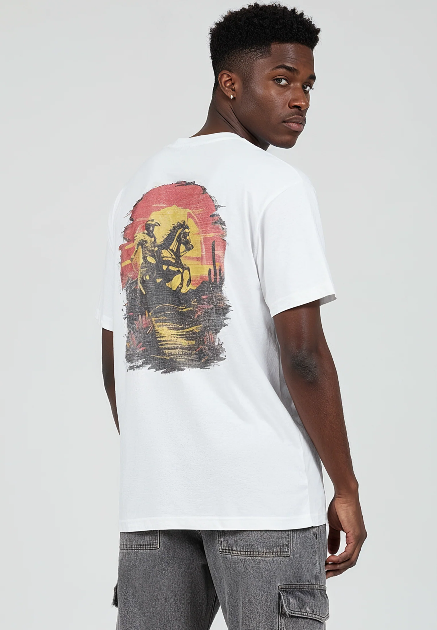 BORN TO RIDE T-SHIRT WHITE - Image 2