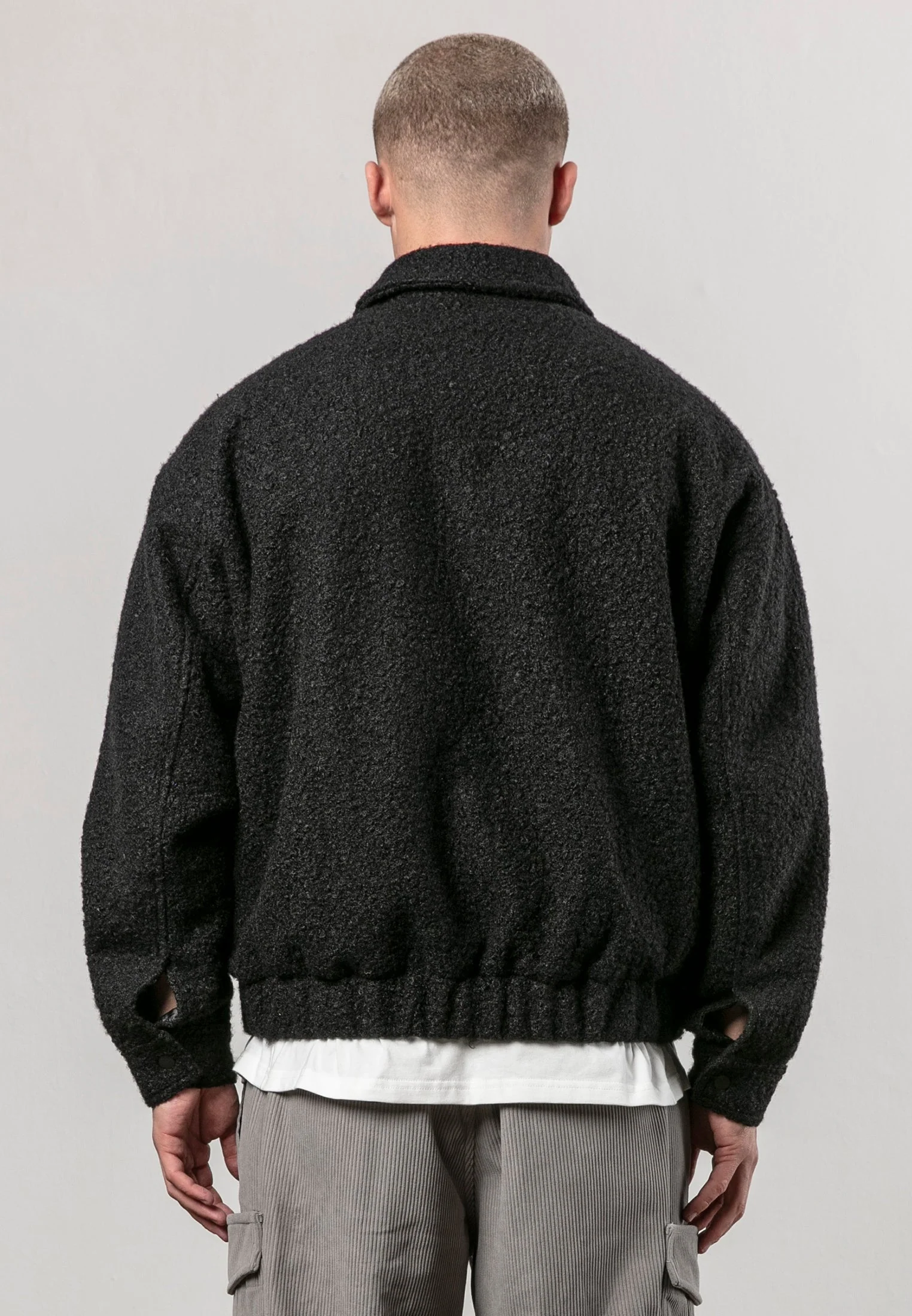 BOUCLE BOMBER BLACK - Image 3