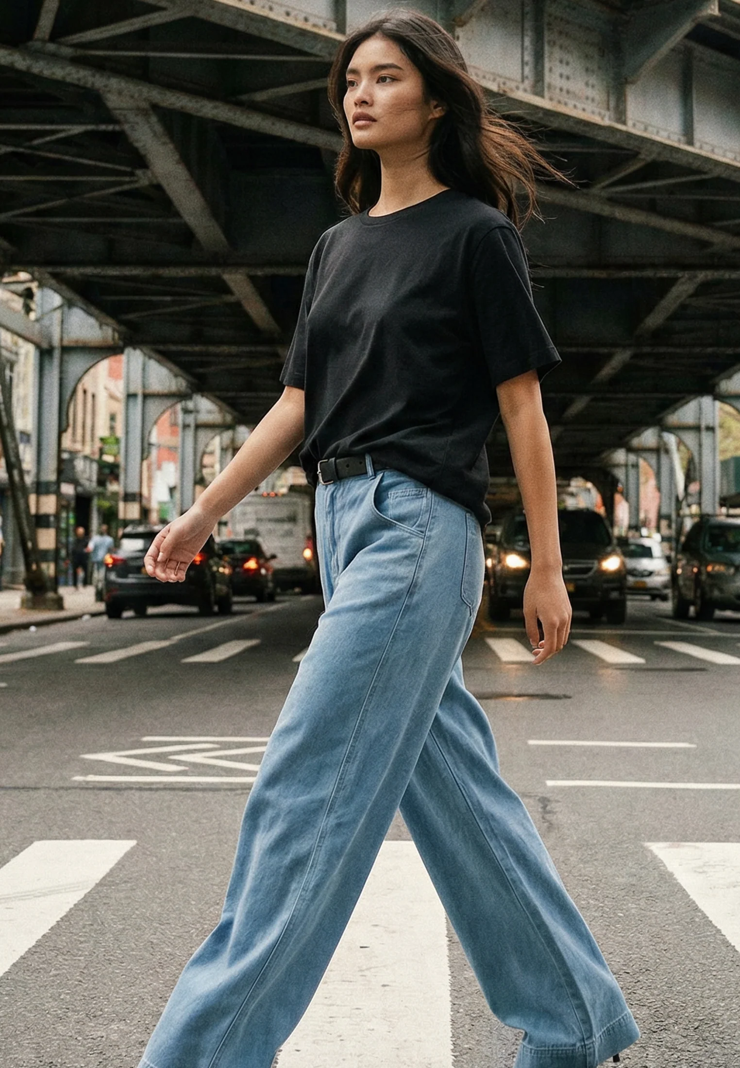 RELAXED BASIC T-SHIRT BLACK