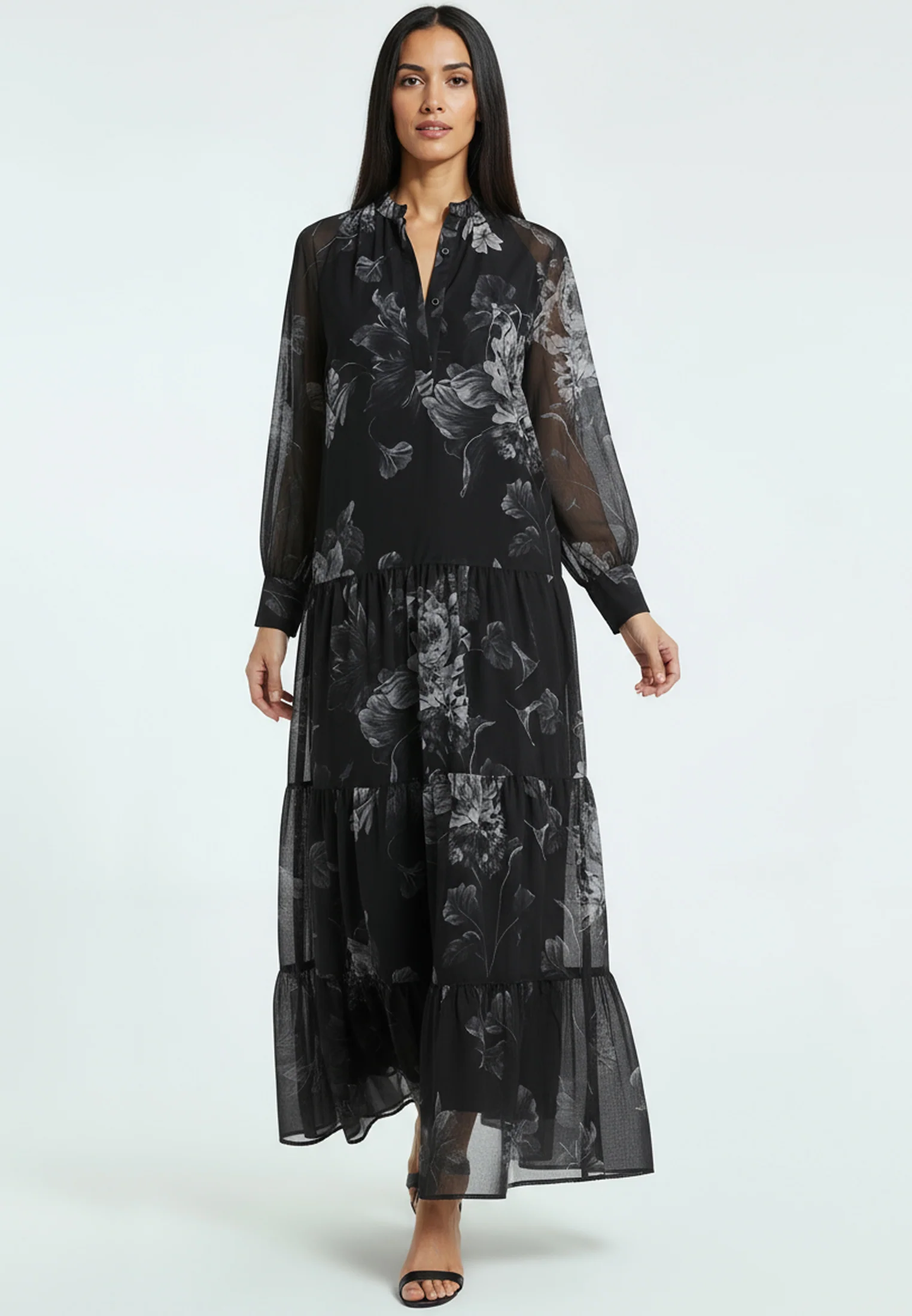 CALA MAXI DRESS DARK FLORAL - Image 2
