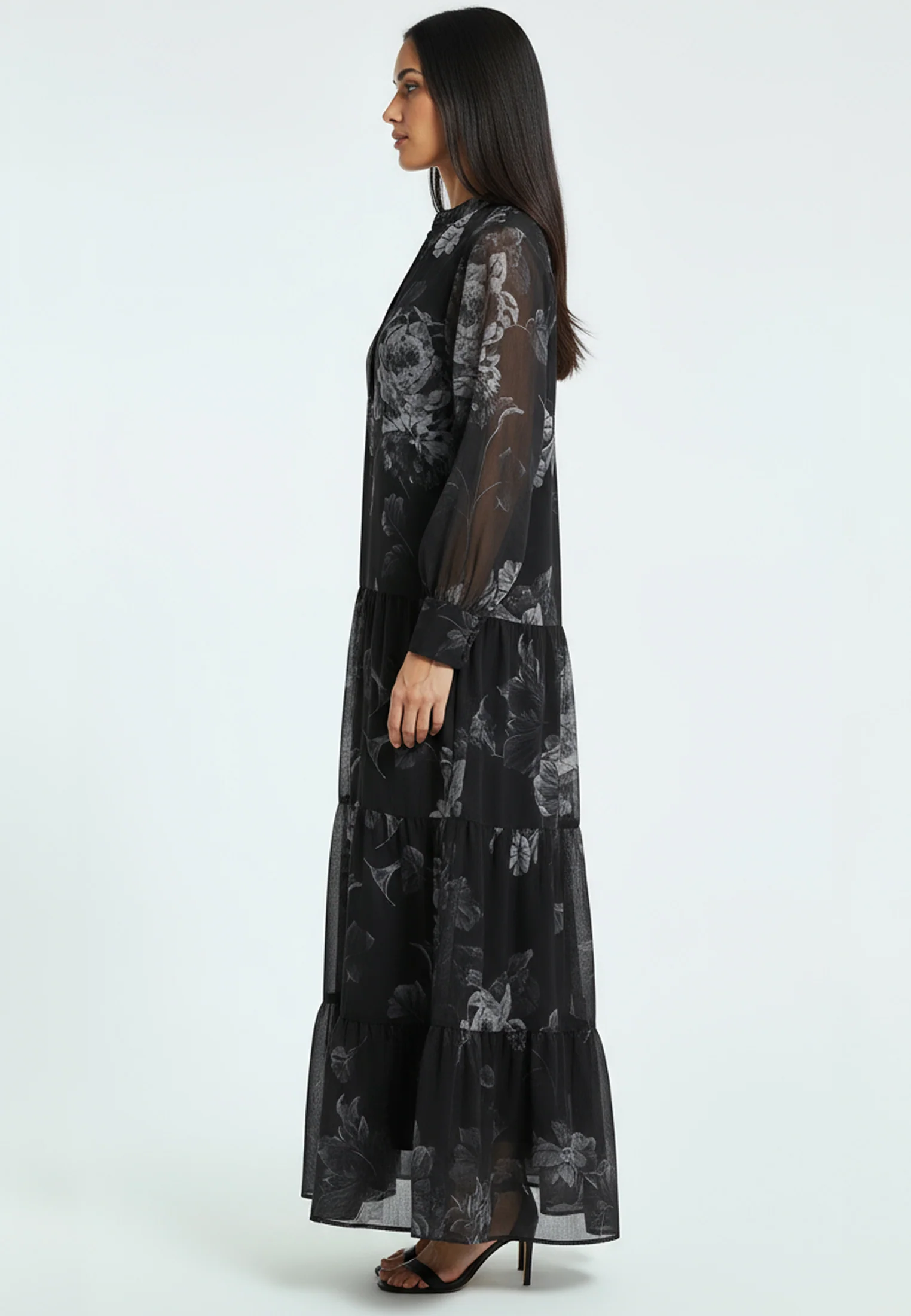 CALA MAXI DRESS DARK FLORAL - Image 6