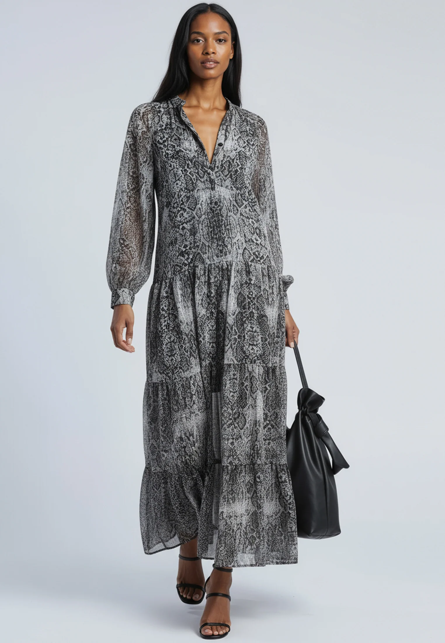 CALA MAXI DRESS SNAKE SKIN PRINT - Image 4