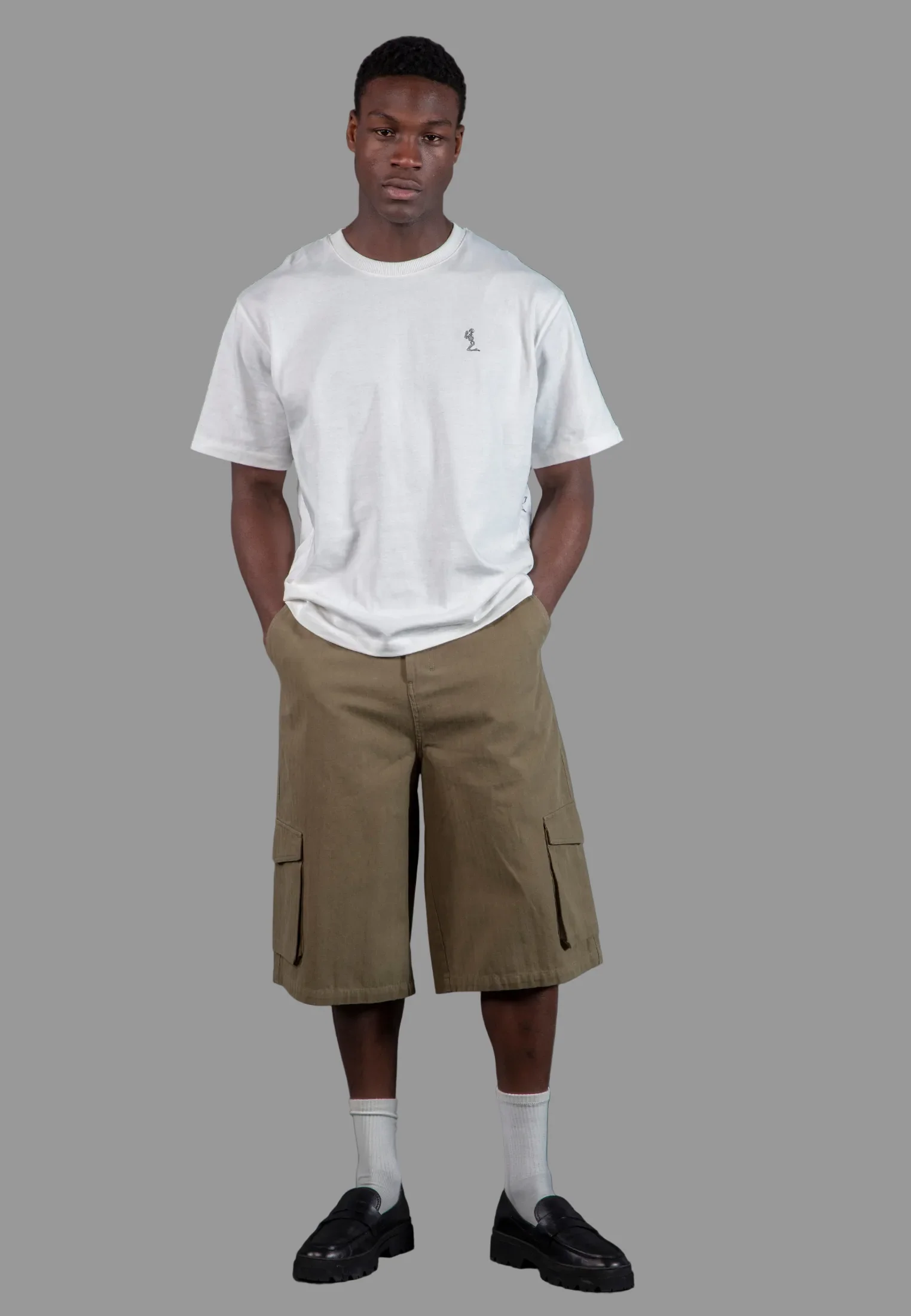CARGO JORT HERRINGBONE KHAKI - Image 2
